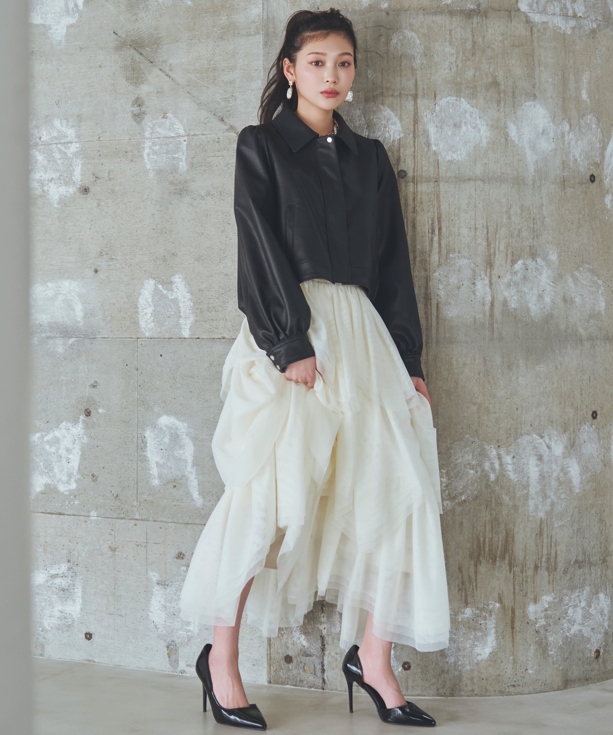 【先行予約受付中】チュールティアードスカート