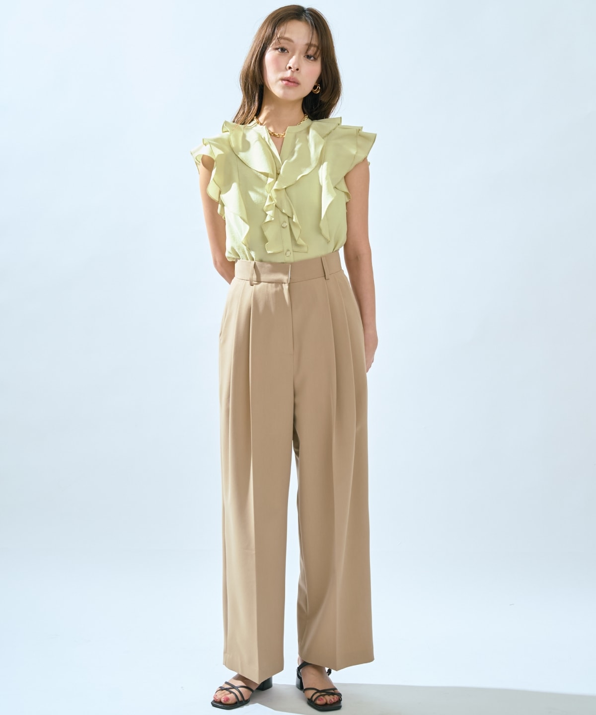 【先行予約受付中】2タックワイドパンツ