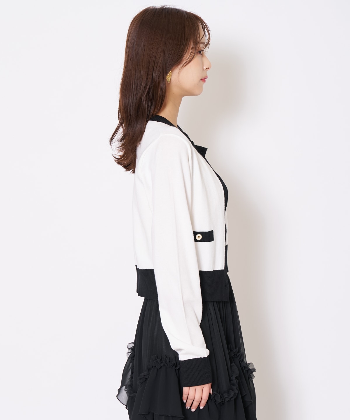 【先行予約受付中】バイカラーニットアンサンブル