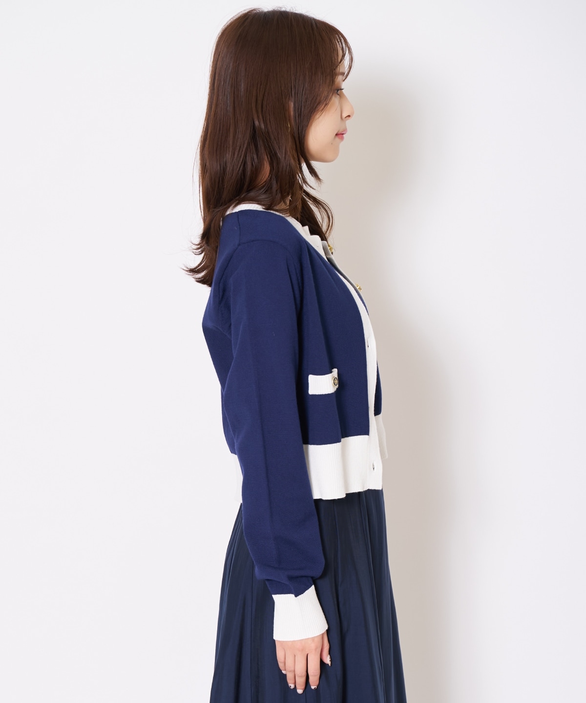 【先行予約受付中】バイカラーニットアンサンブル