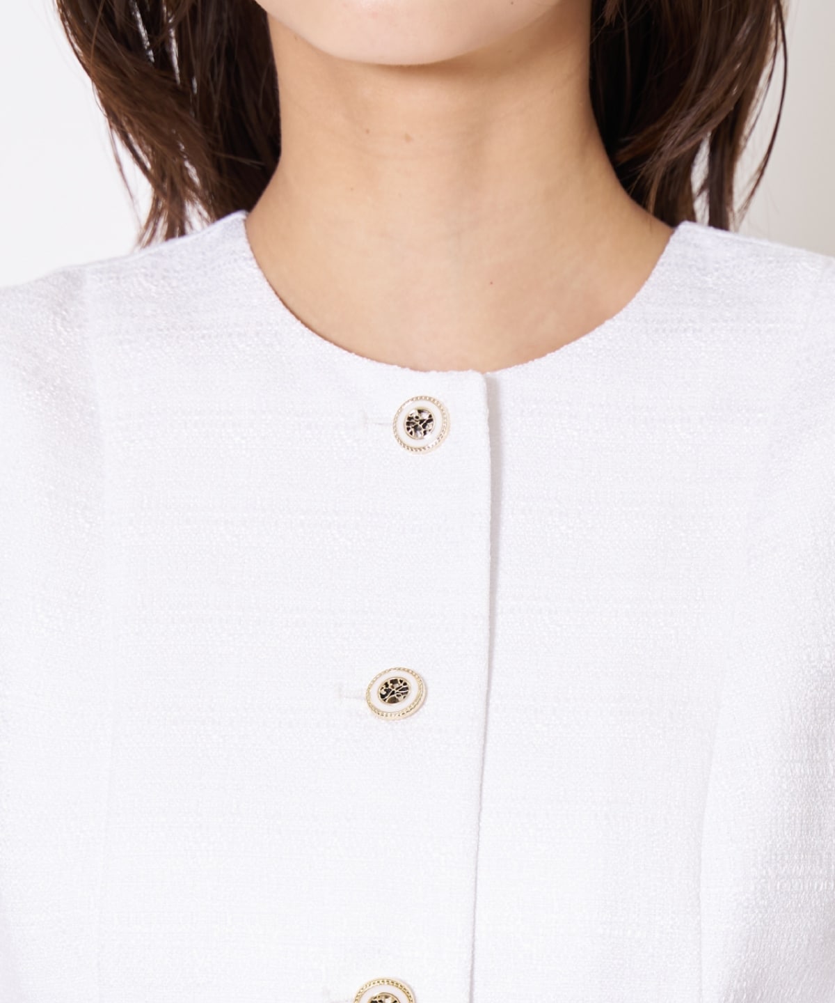 【先行予約受付中】ツイードジャケットドッキングワンピース