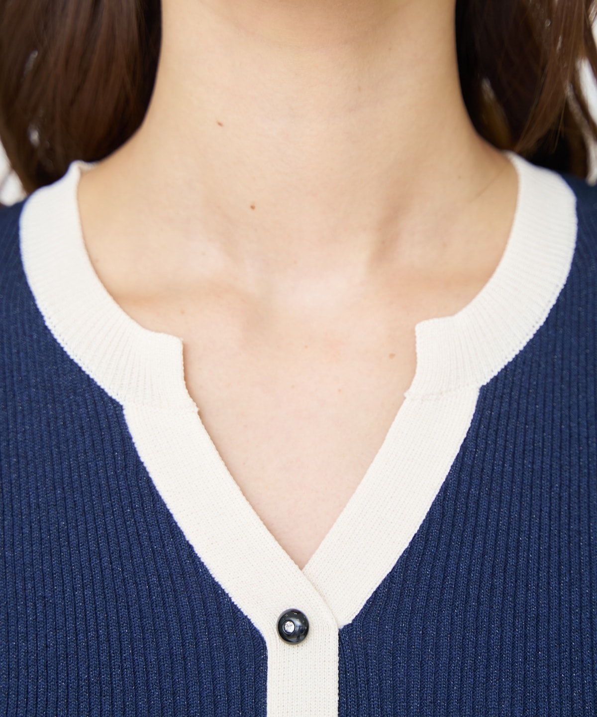 【先行予約受付中】ラメ入り配色ドッキングワンピース