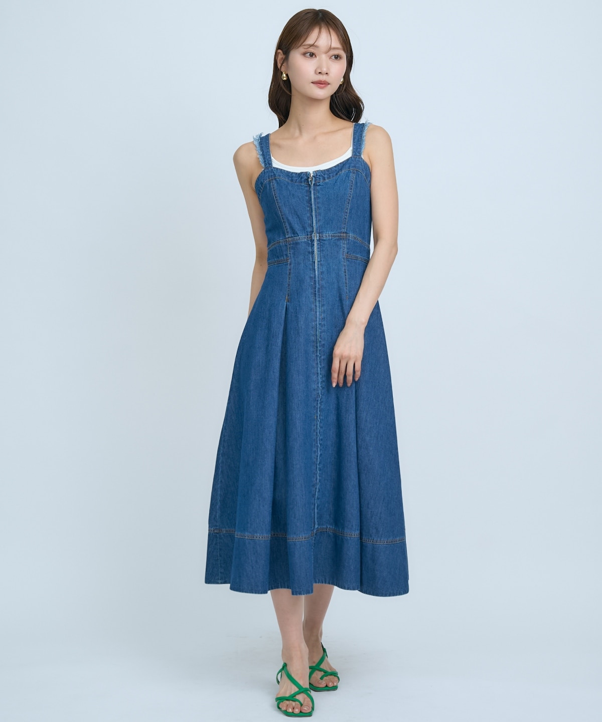 【先行予約受付中】デニムジャンパースカート