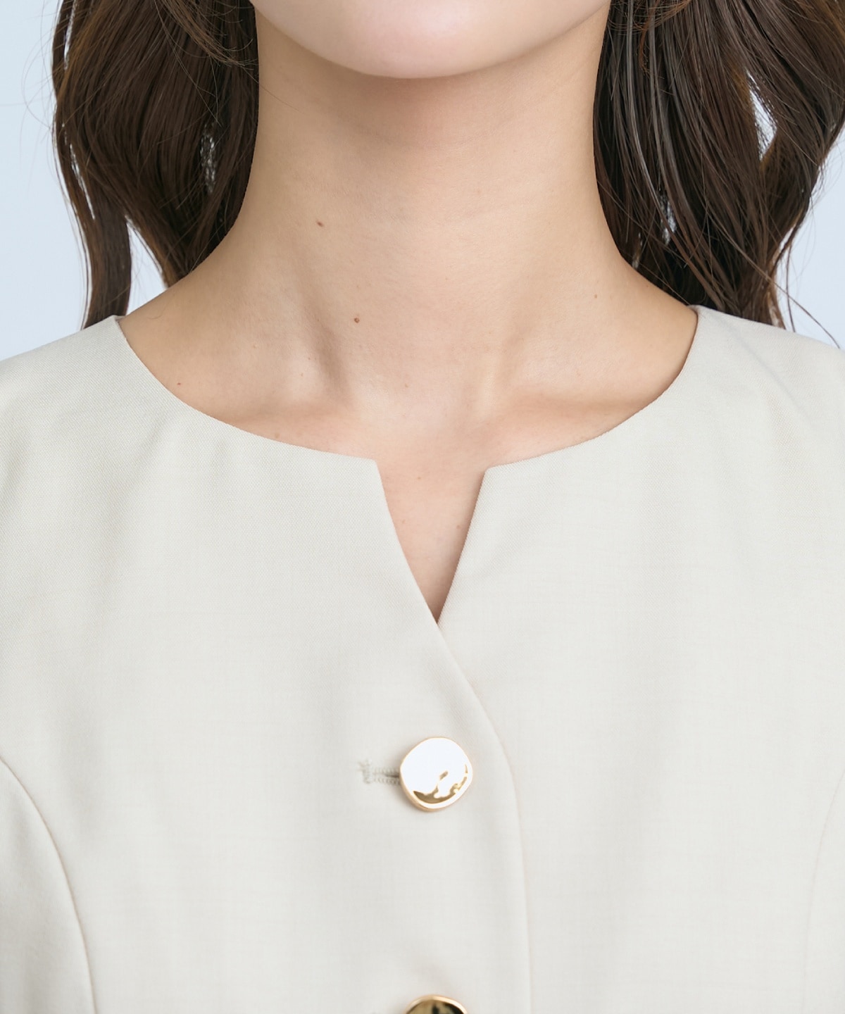 ショートジレレイヤードワンピース