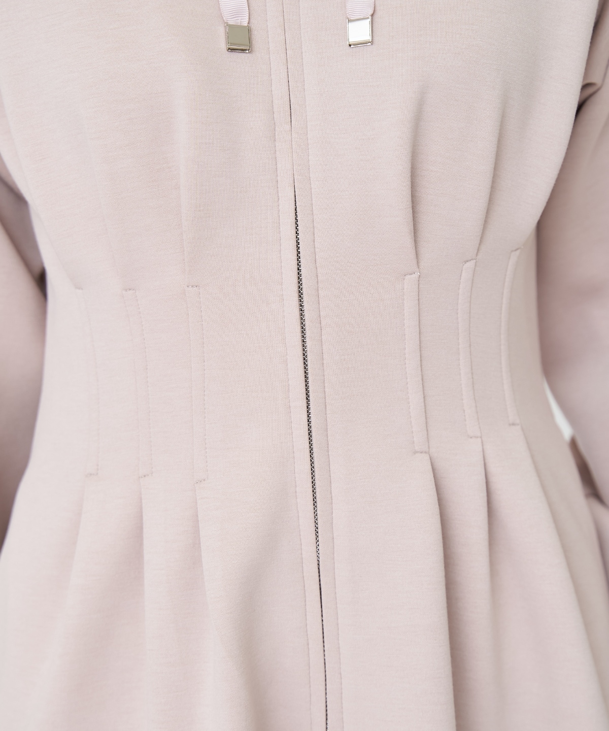 フード付きZIPワンピース