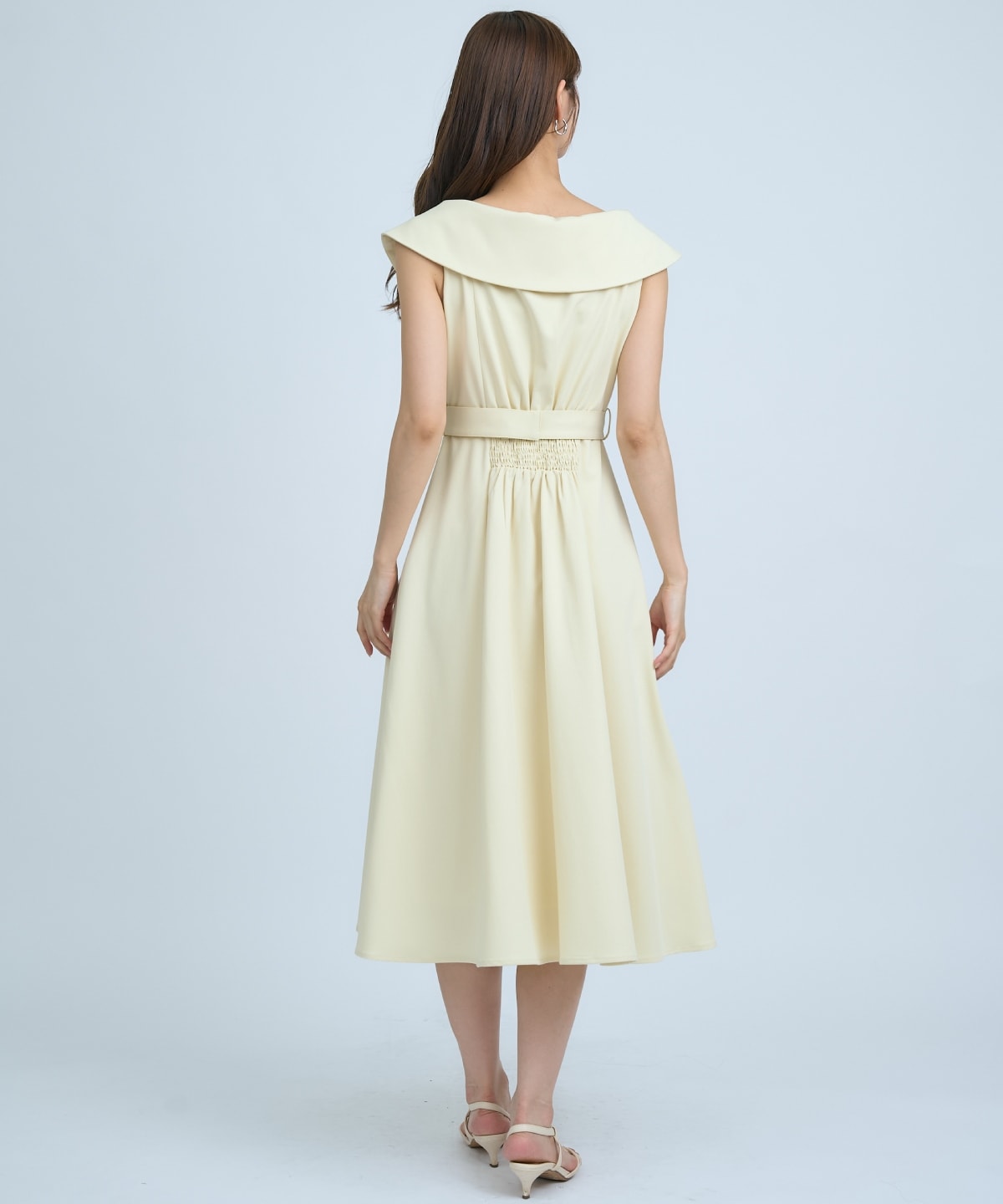 【先行予約受付中】アシメビックカラー前ボタンワンピース