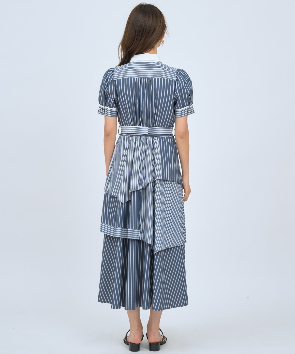 【先行予約受付中】マルチストライプシャツワンピース