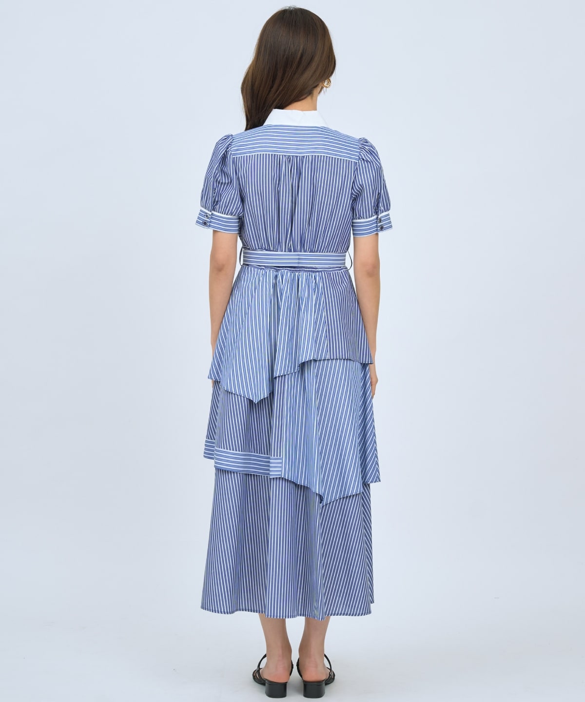 【先行予約受付中】マルチストライプシャツワンピース