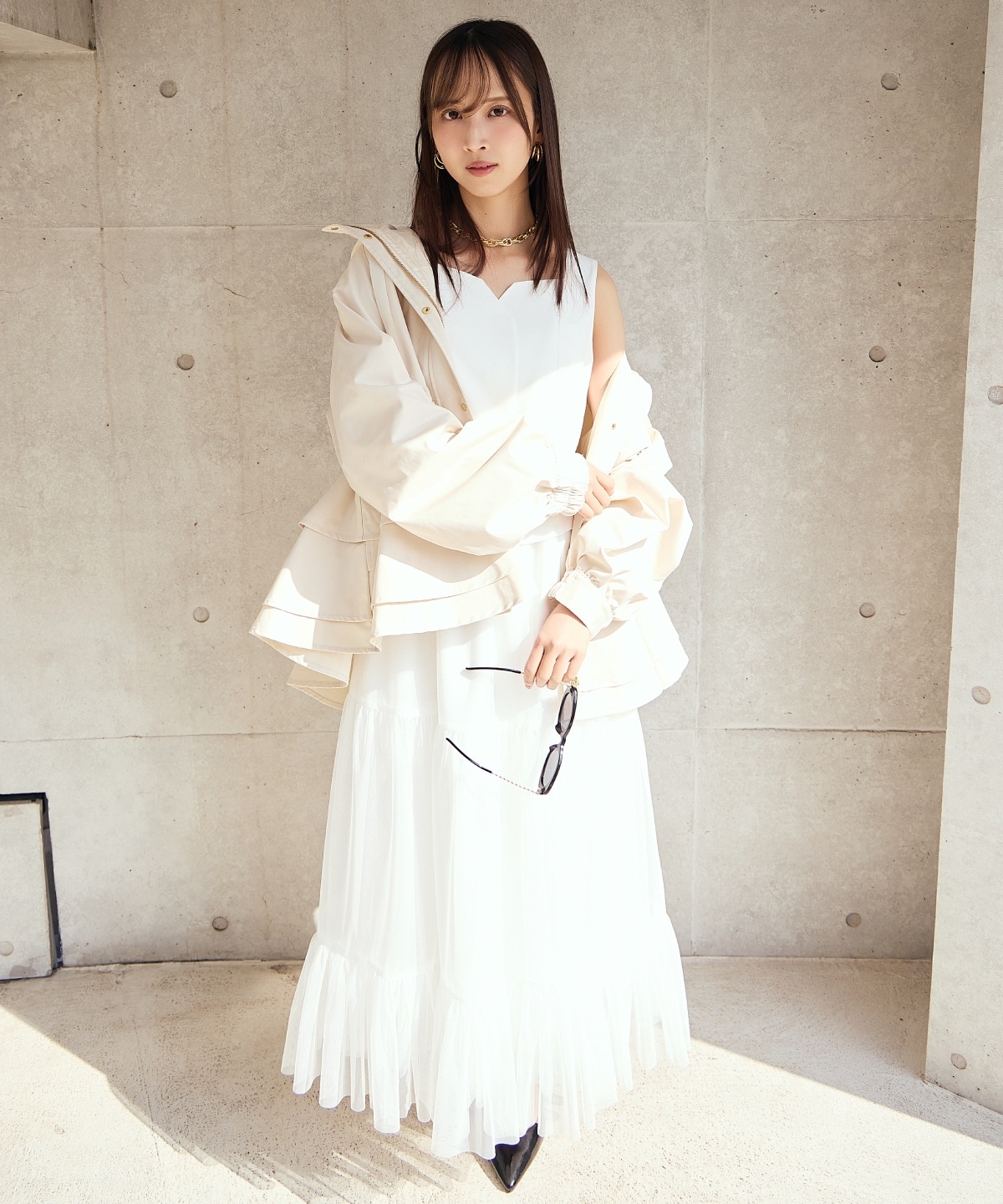 ペプラムマウンテンパーカー