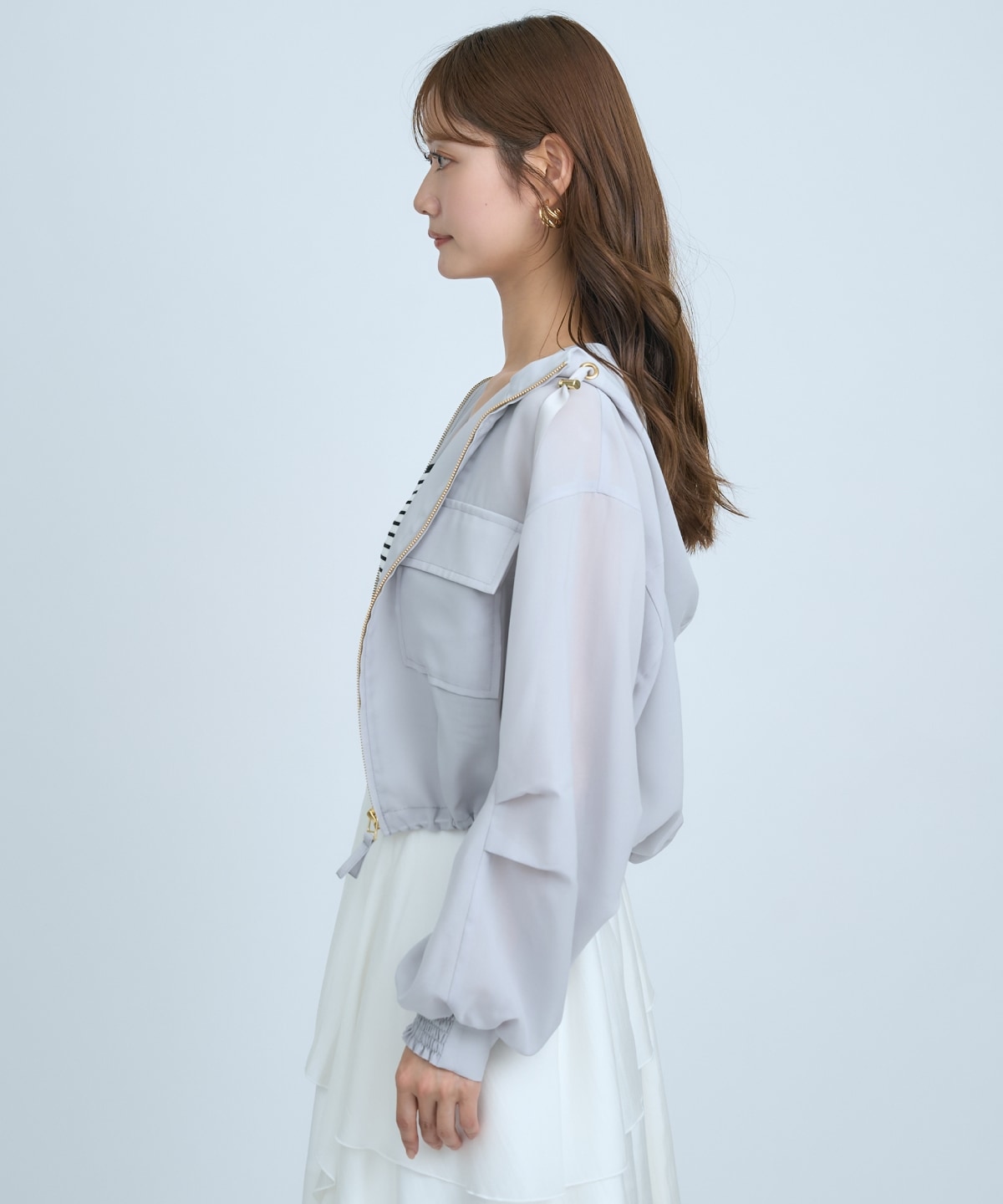 【先行予約受付中】シアーフーディーブルゾン