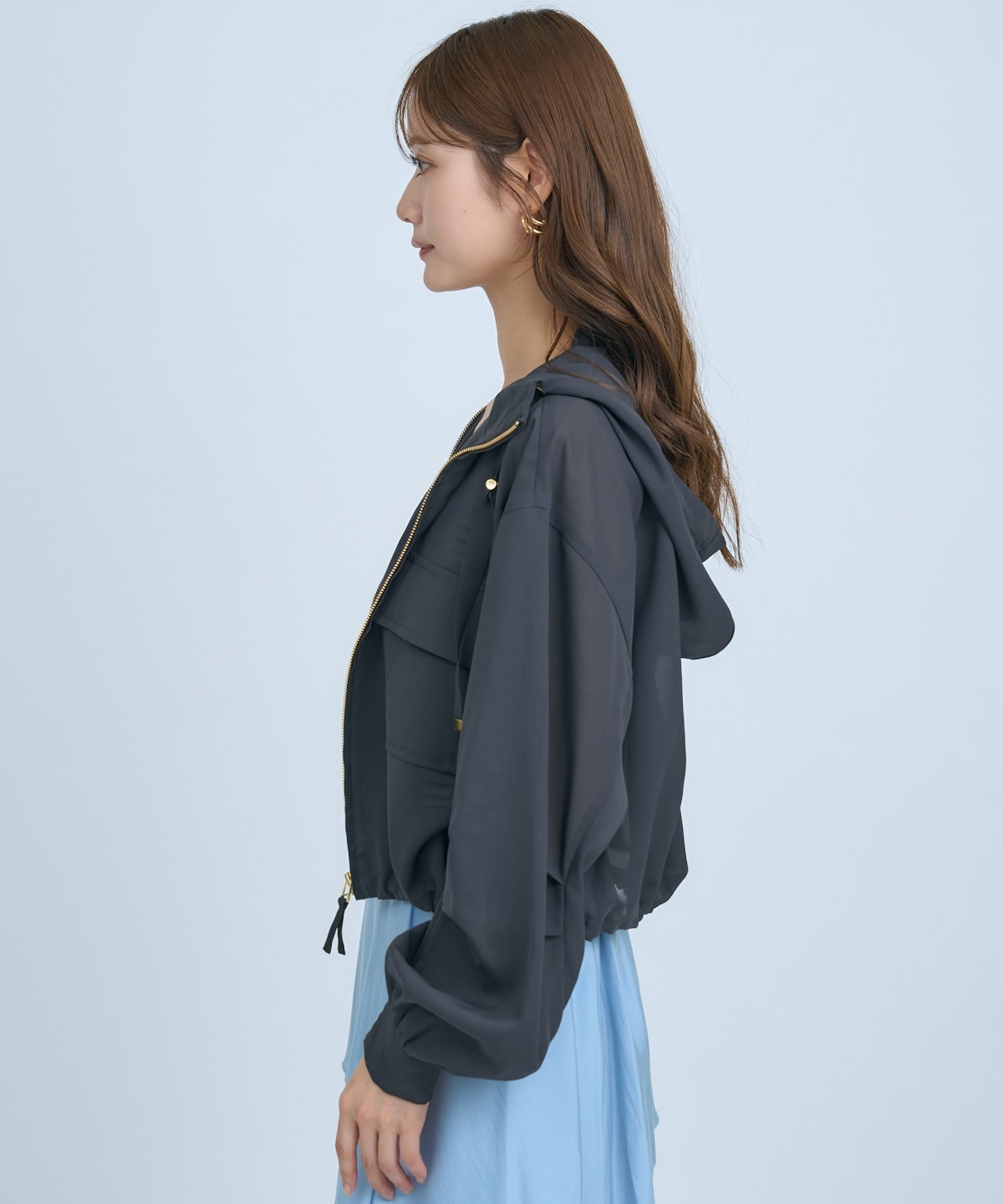 【先行予約受付中】シアーフーディーブルゾン