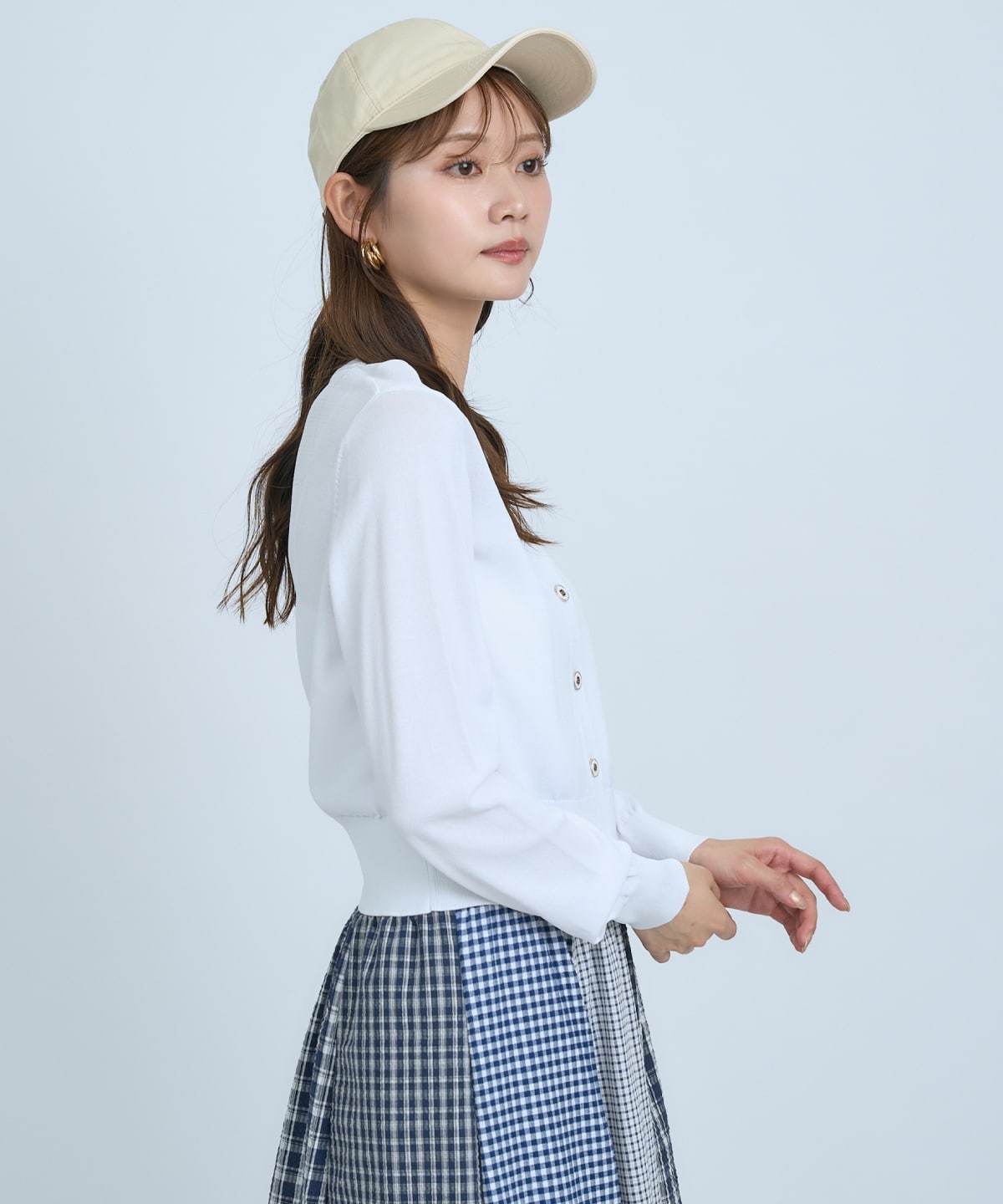 【UVカット】クルーネックカーディガン