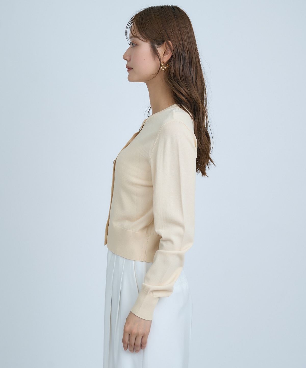 【UVカット】クルーネックカーディガン