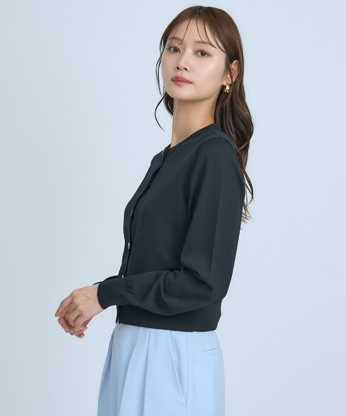 【UVカット】クルーネックカーディガン