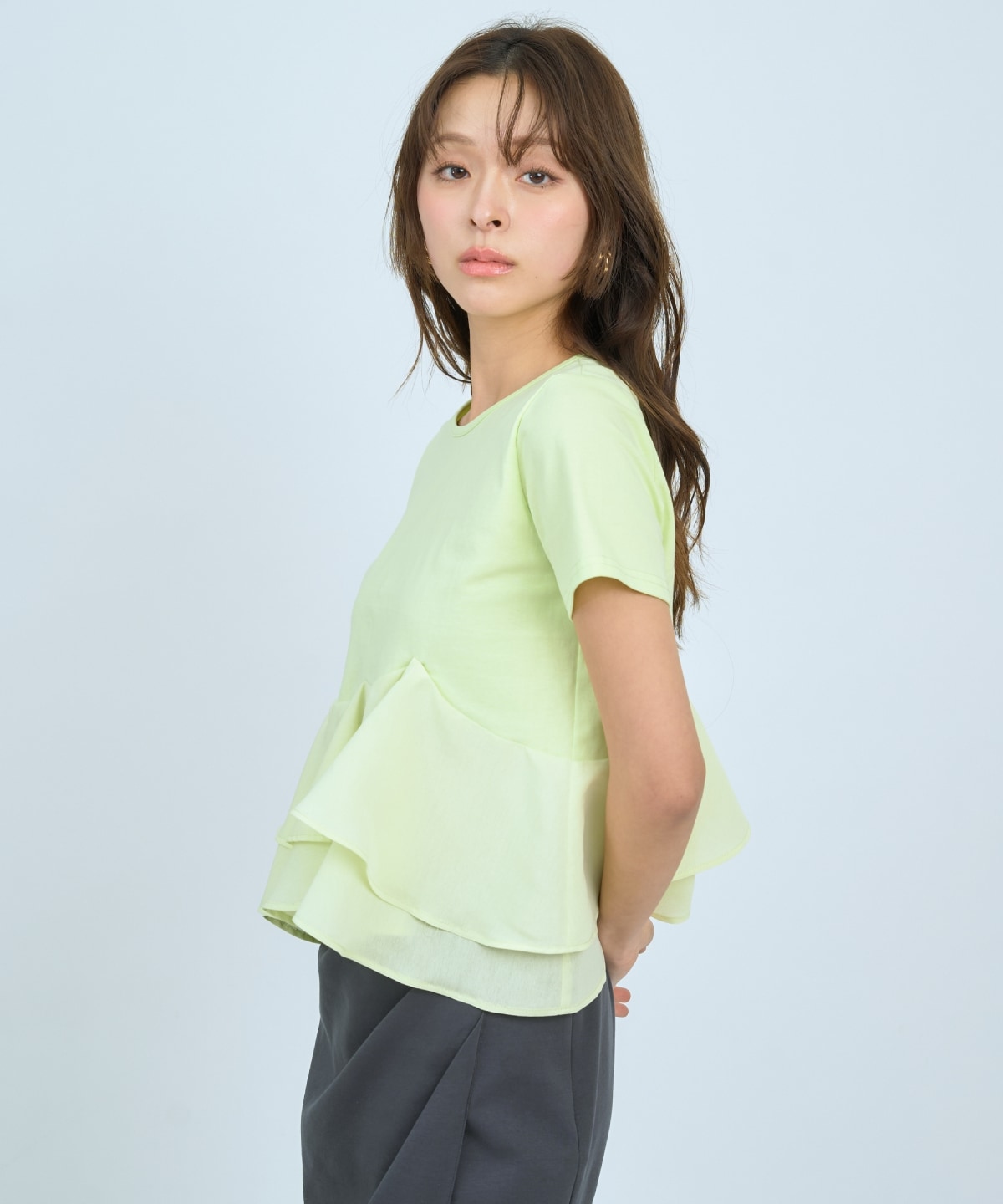 【先行予約受付中】ペプラムカットトップス