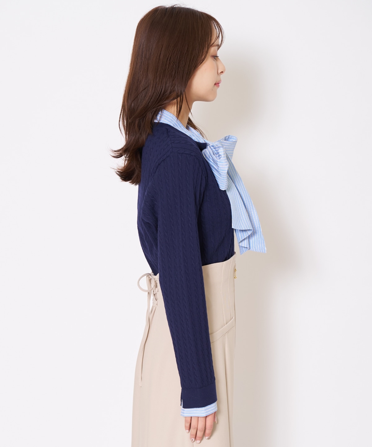 【先行予約受付中】ボウタイニットプルオーバー