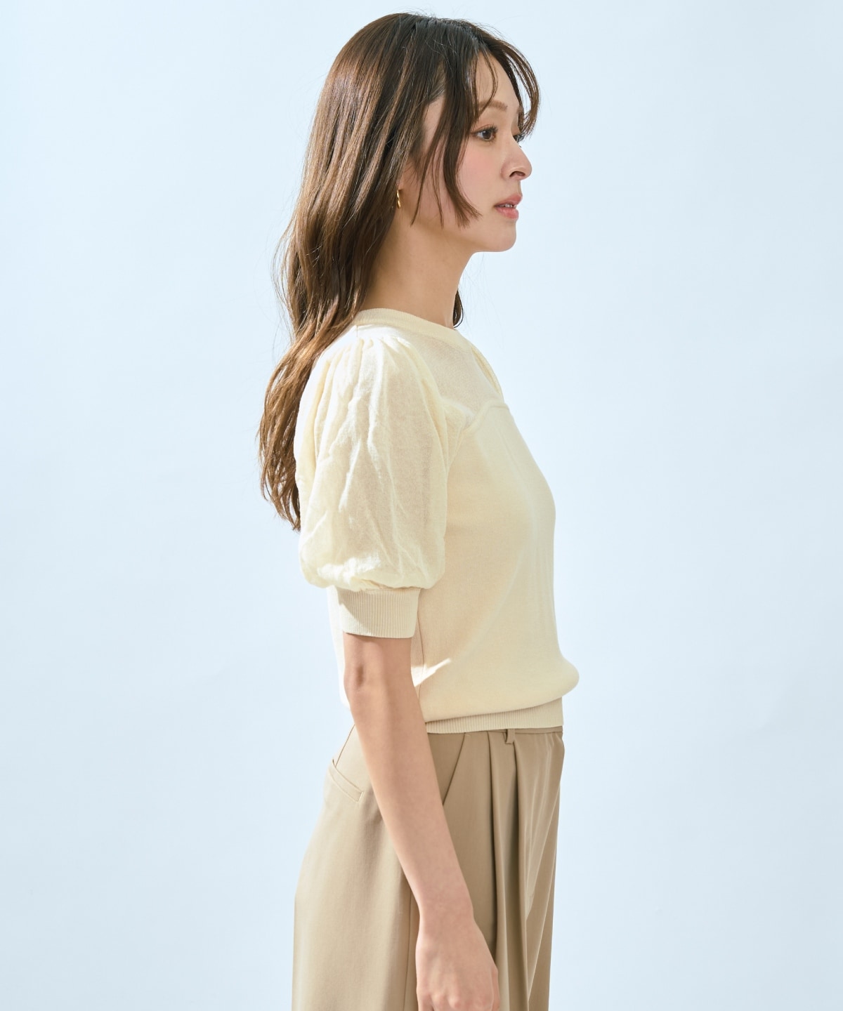 【先行予約受付中】シアーニットクルーネックプルオーバー