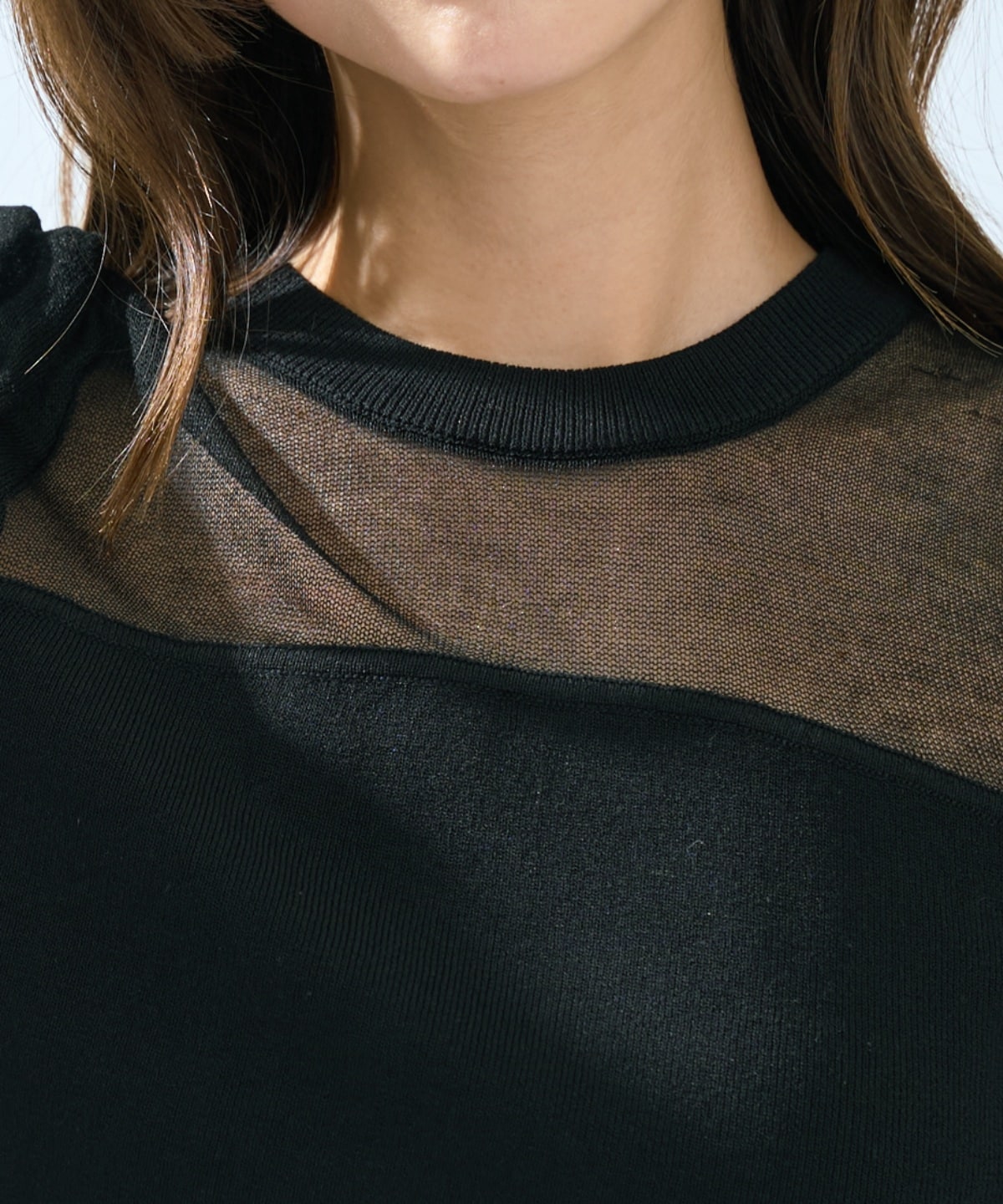 【先行予約受付中】シアーニットクルーネックプルオーバー