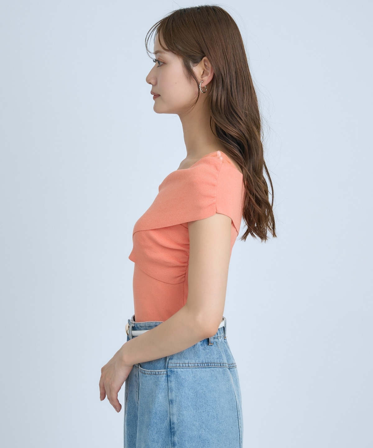 【先行予約受付中】クロスネックオフショルニットプルオーバー