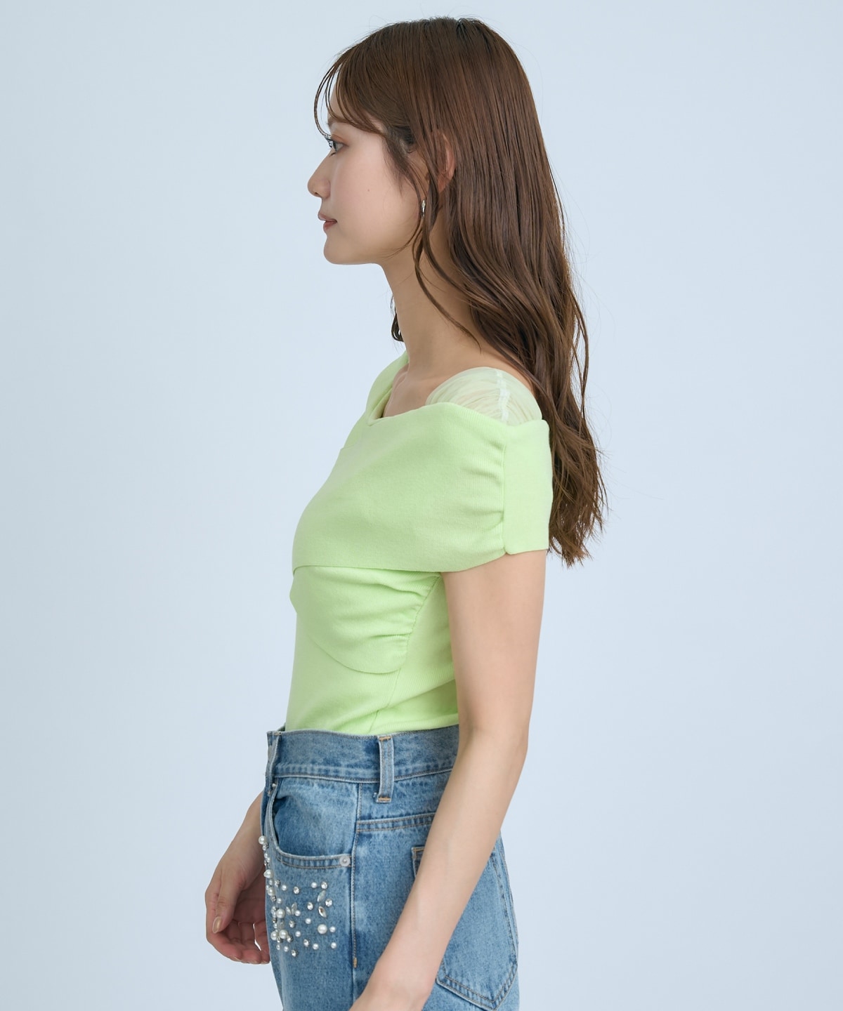 【先行予約受付中】クロスネックオフショルニットプルオーバー