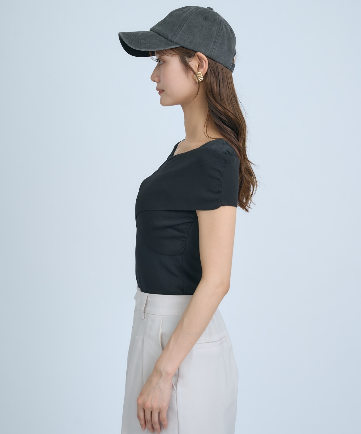 【先行予約受付中】クロスネックオフショルニットプルオーバー