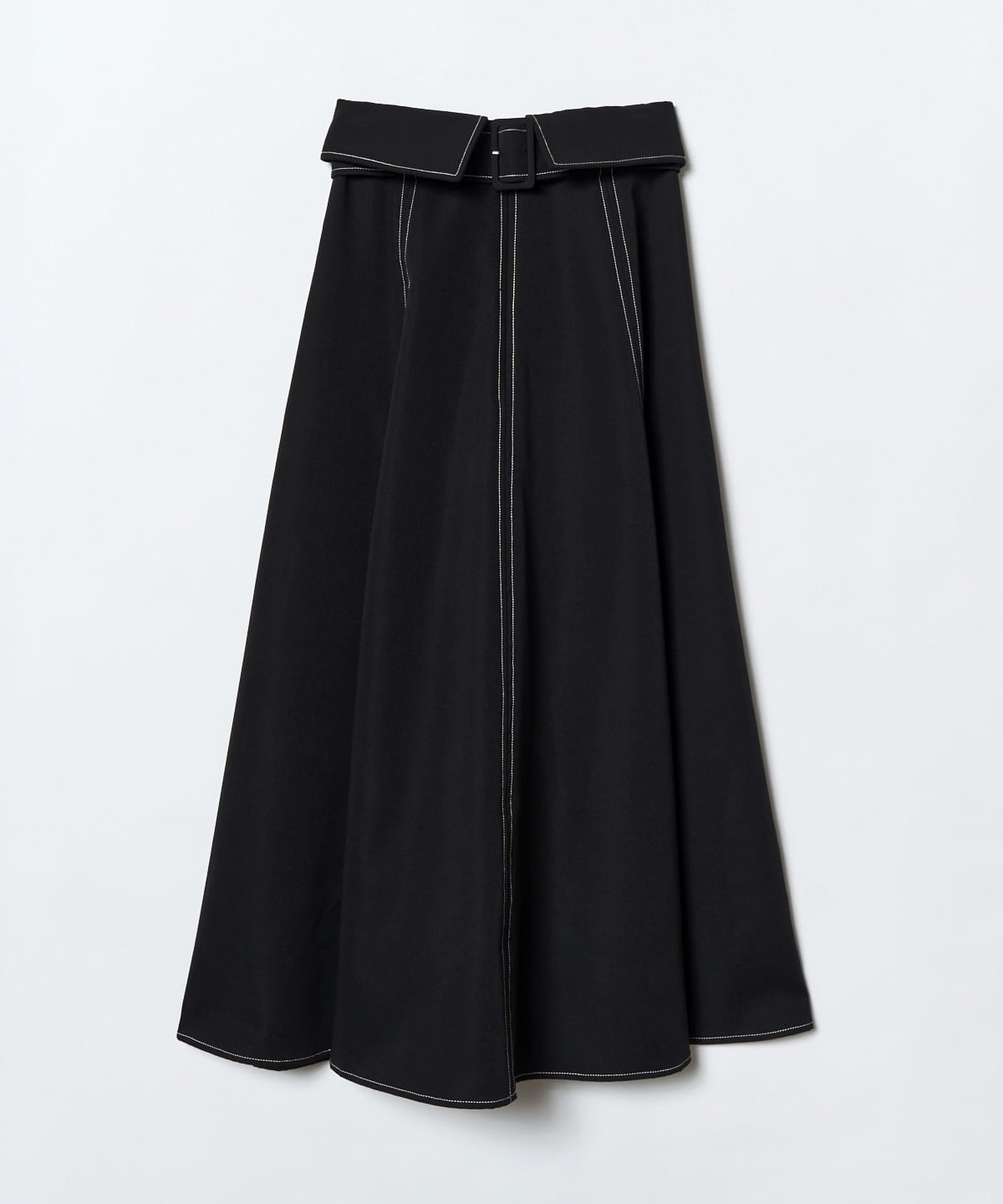 ステッチカラーフレアスカート