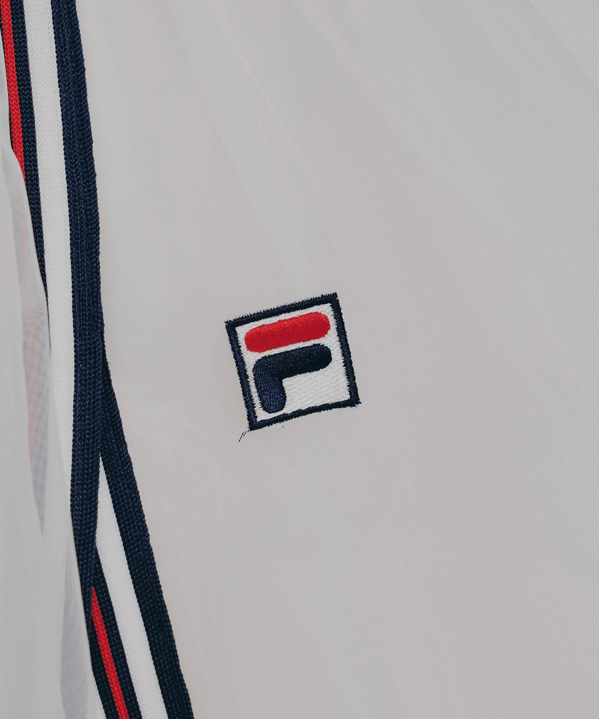 ［FILA×REDYAZEL］チュールレイヤードショートパンツ×トリコロールラインスリットロングスカート