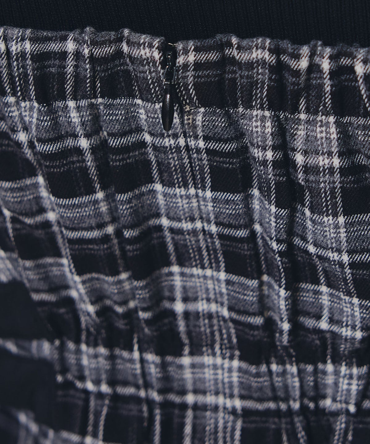 チェックショートジャケット×Wベルトワンピースセットアップ