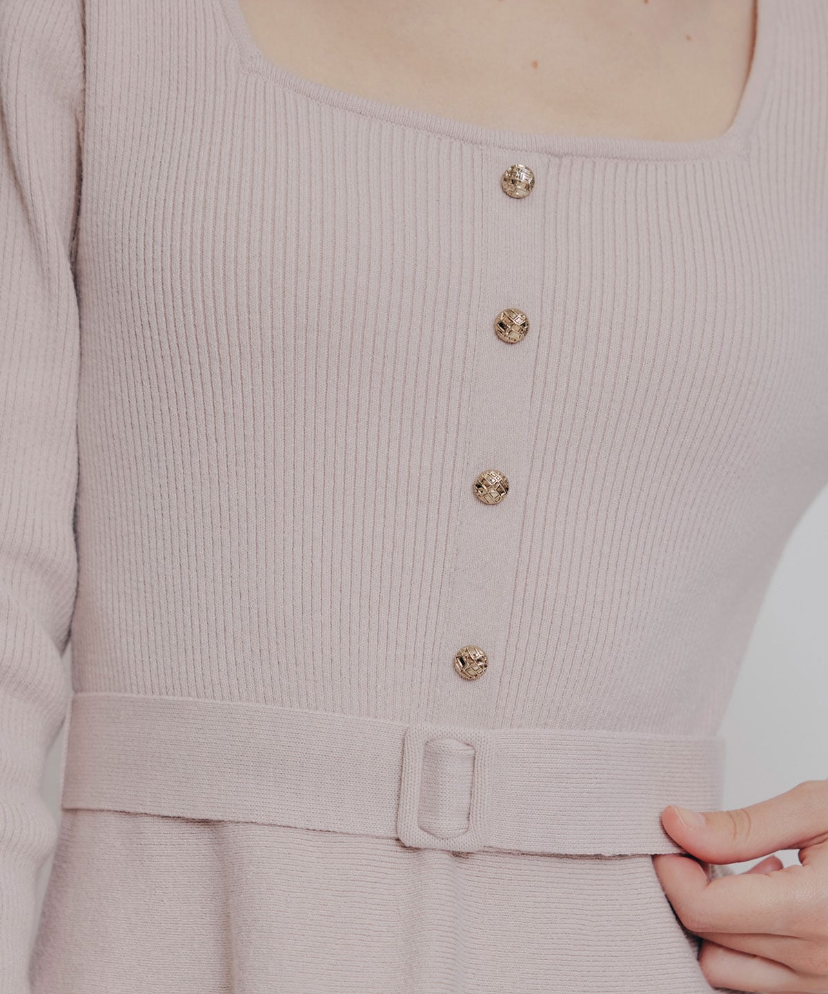 ケープSETニットフレアミニワンピース