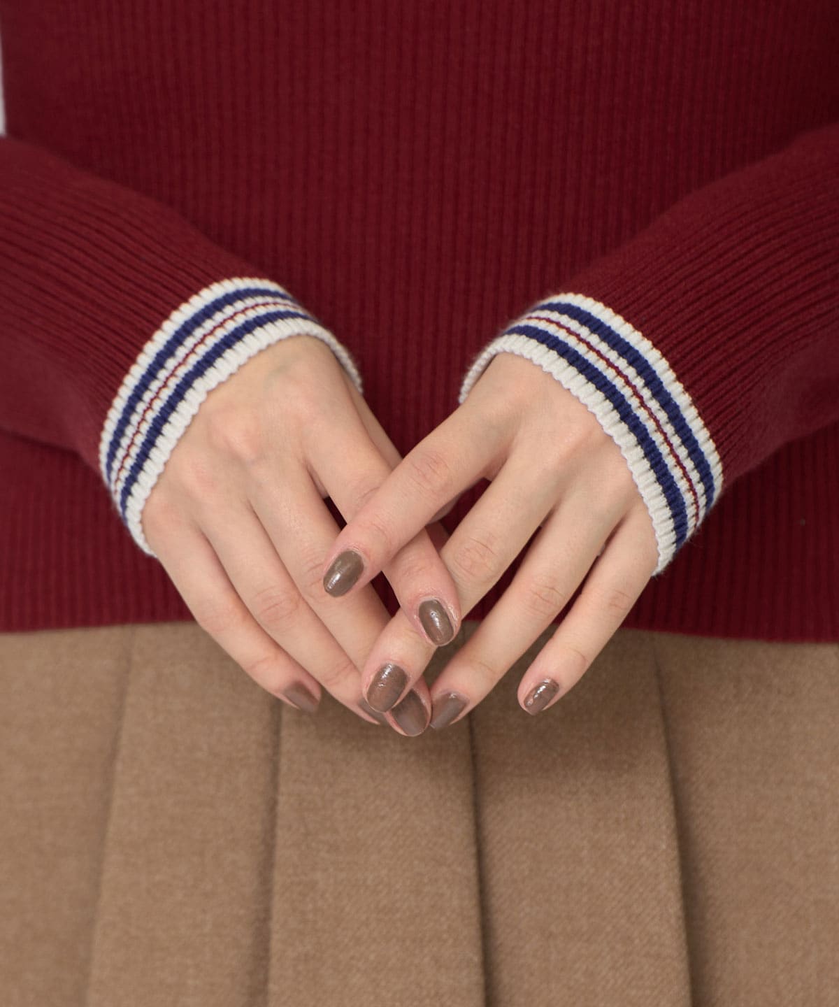 ［FILA×REDYAZEL］ラインタートルニットプルオーバー