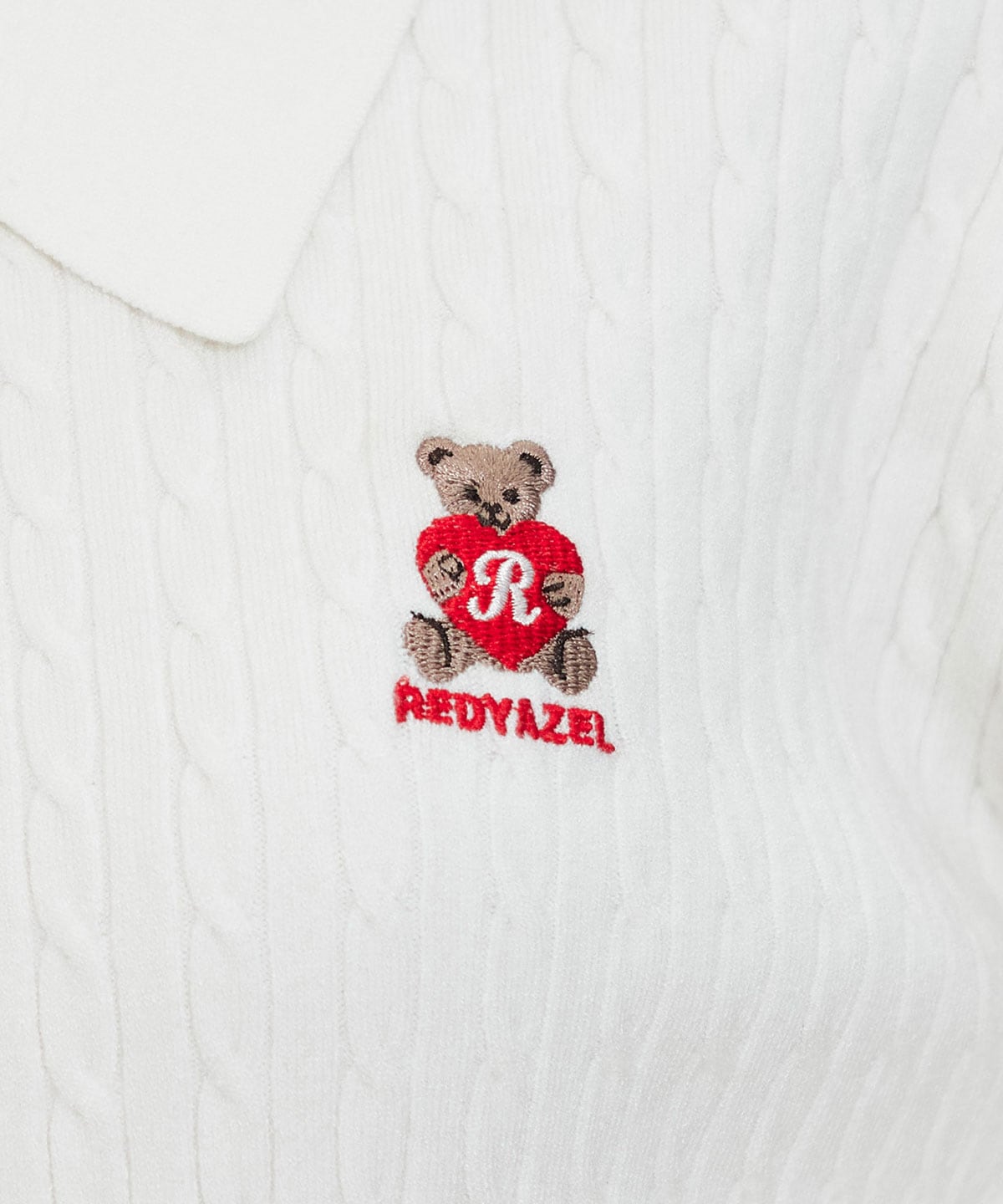 【2/13(金) 昼12時発売開始】Azelyハートミニケーブルポロニット