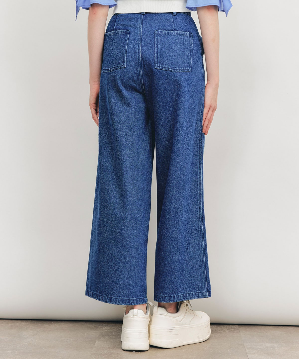 【Sparkle Denim Series】スパークルワイドデニムパンツ