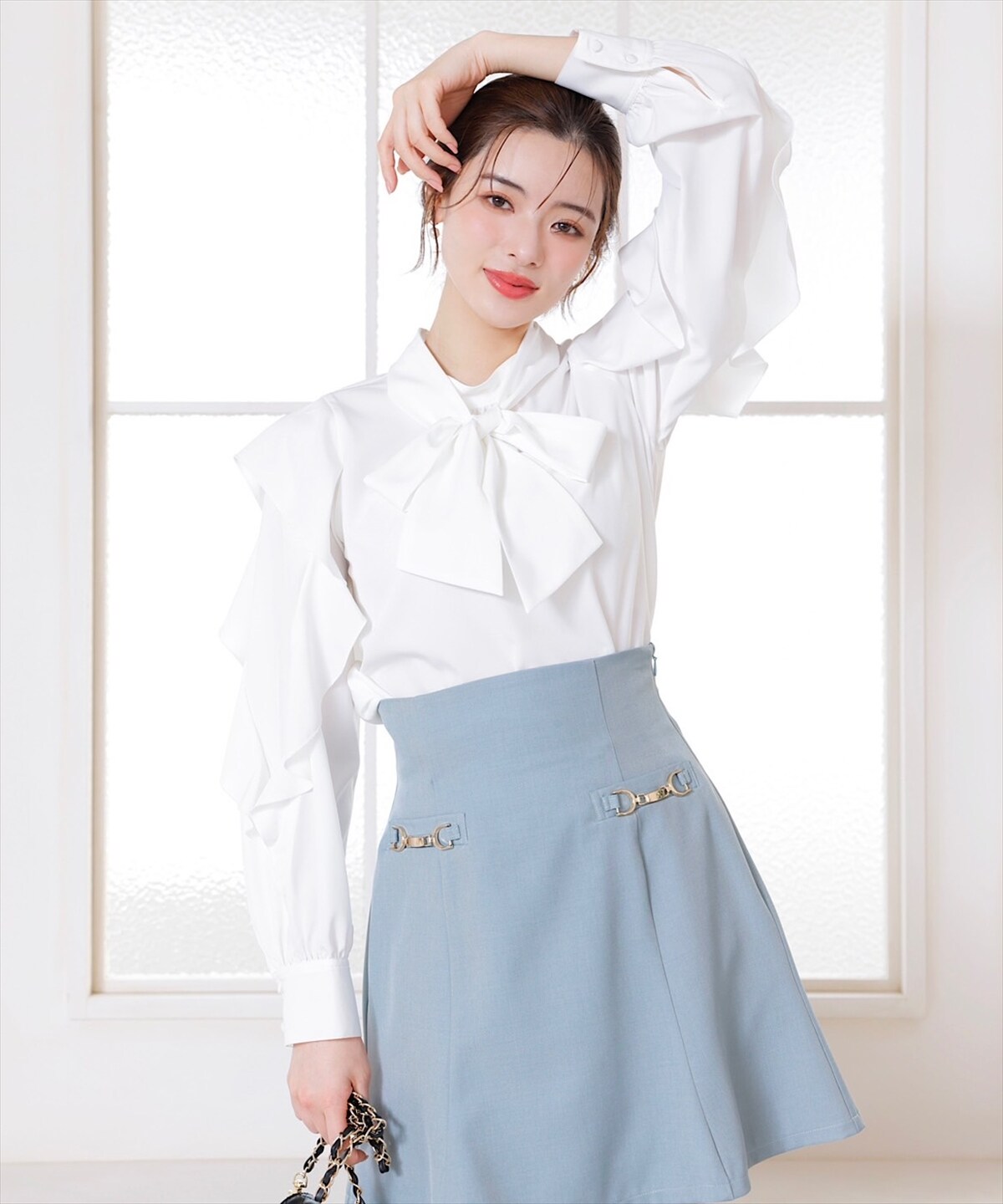 チューリップフレアビットミニスカート(S ベージュ): Swingle｜公式  