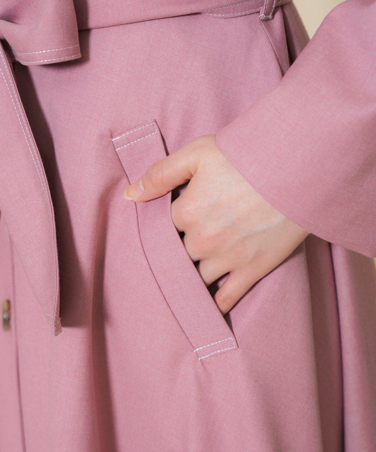 シングルトレンチドレスコート