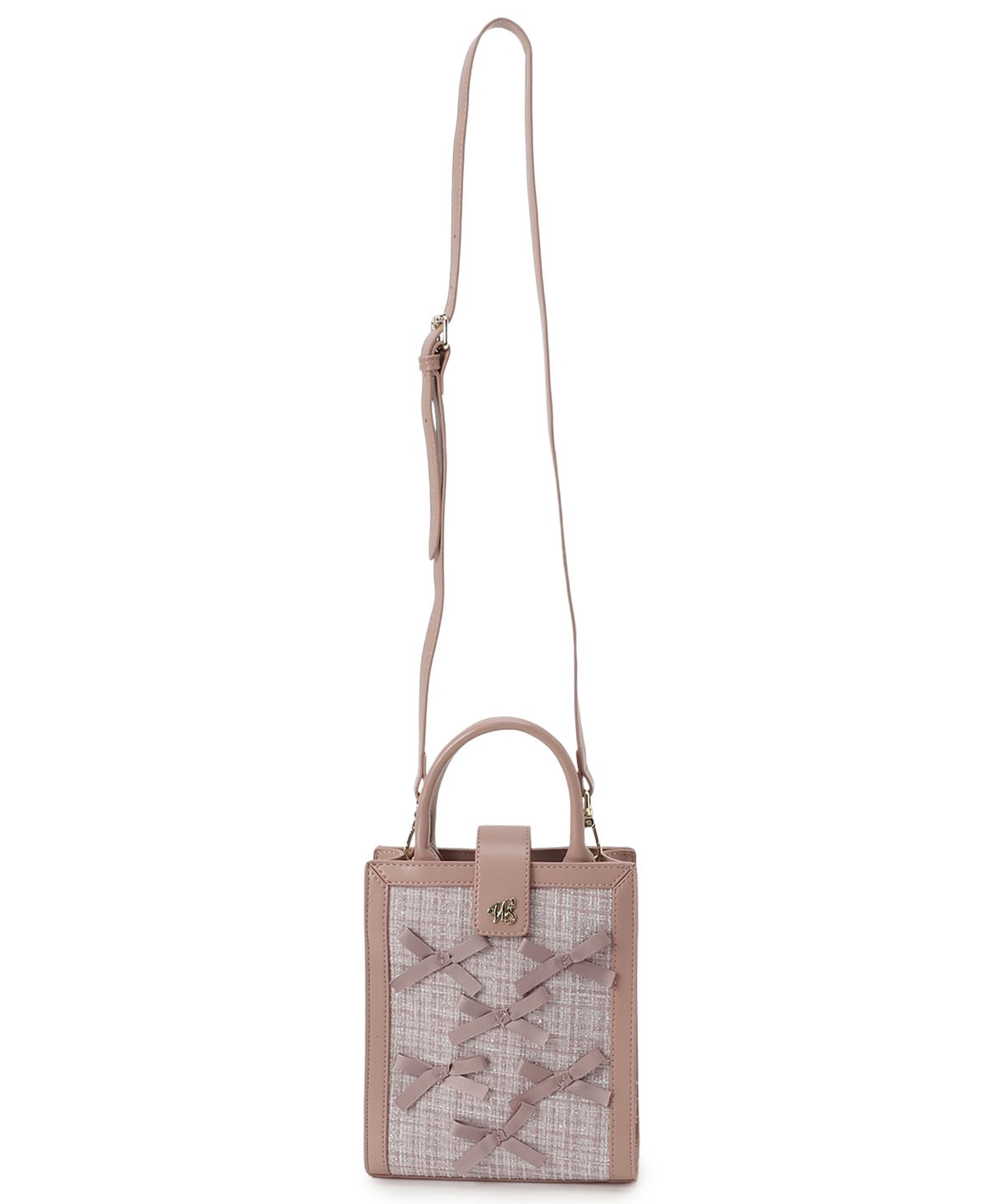 2wayツイードリボンバッグ