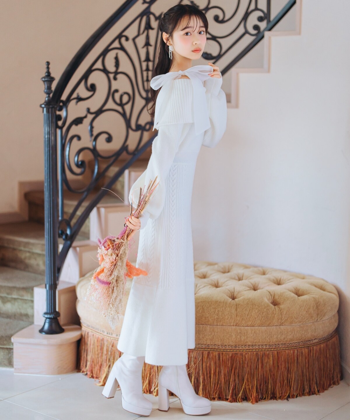 タイツショートブーツ