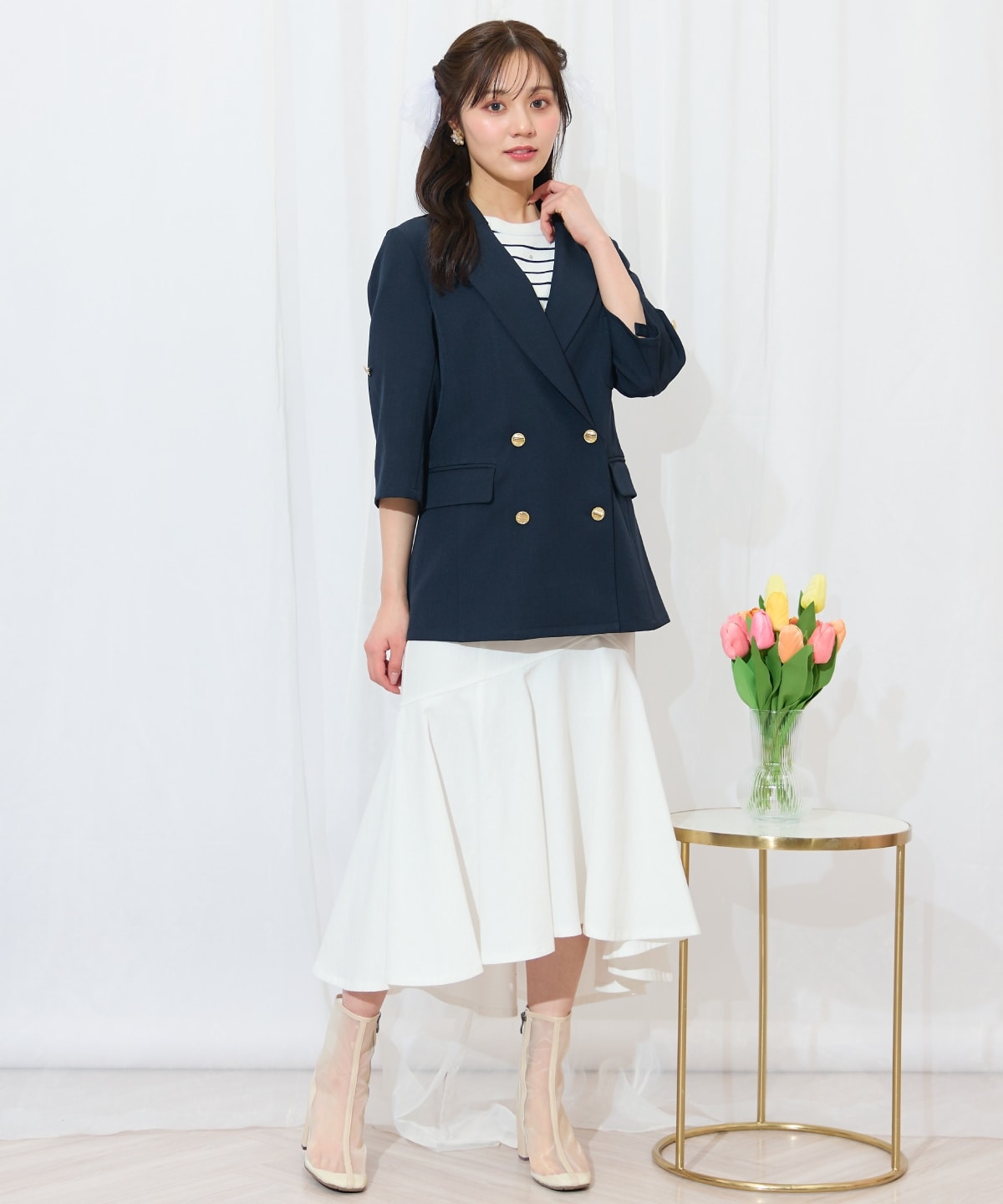 エンブレム付きテーラードジャケット