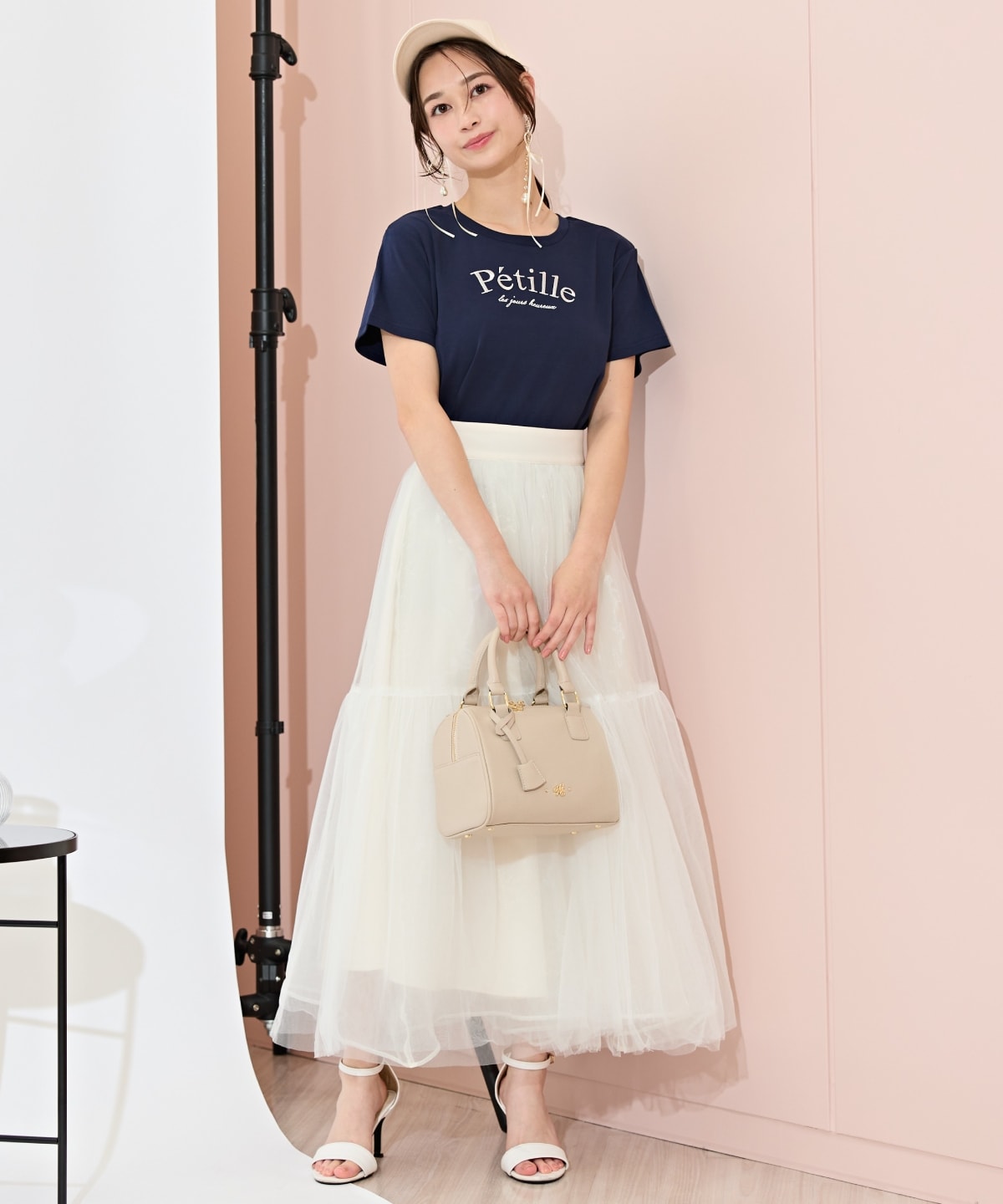 PetilleクルーネックTシャツ