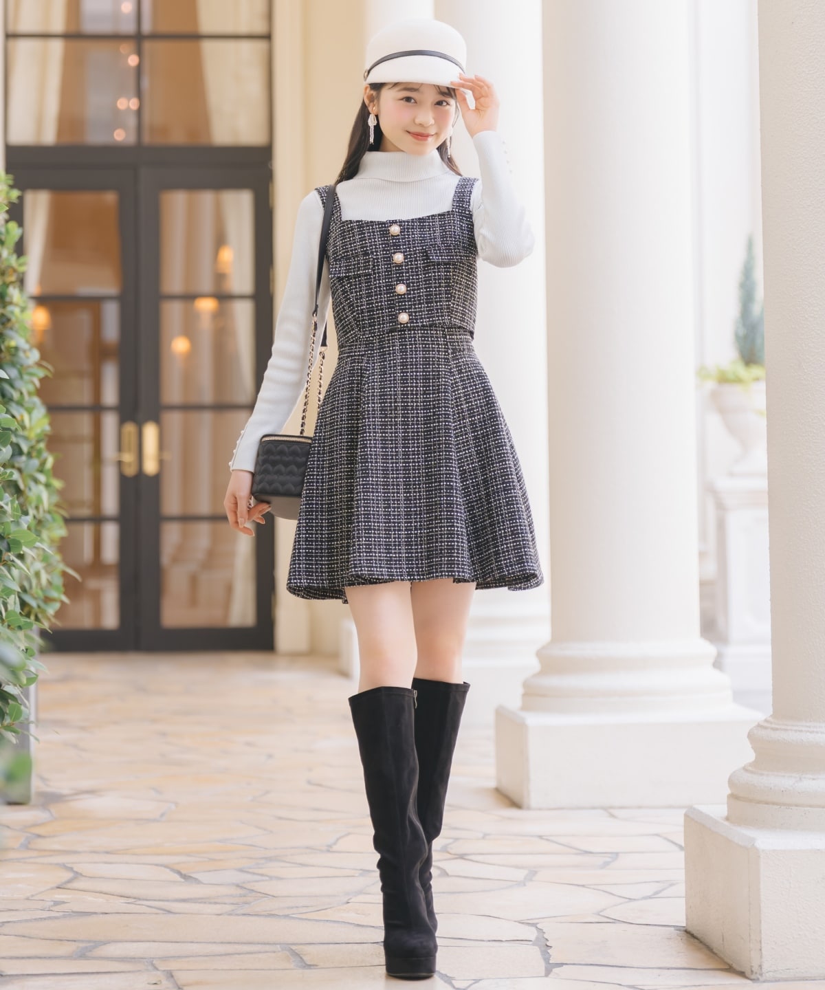 【ツイードセットアップシリーズ】ツイードビスチェ