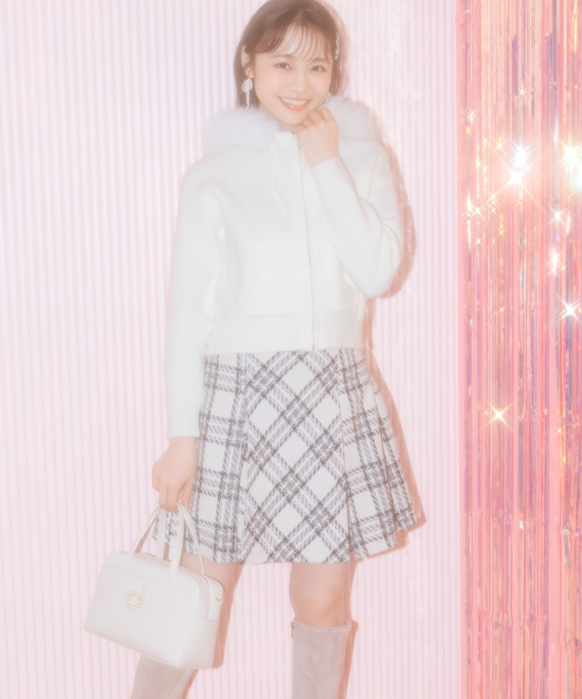 【1/1(thu)10時発売 New Year's Item】ボックスプリーツミニスカート