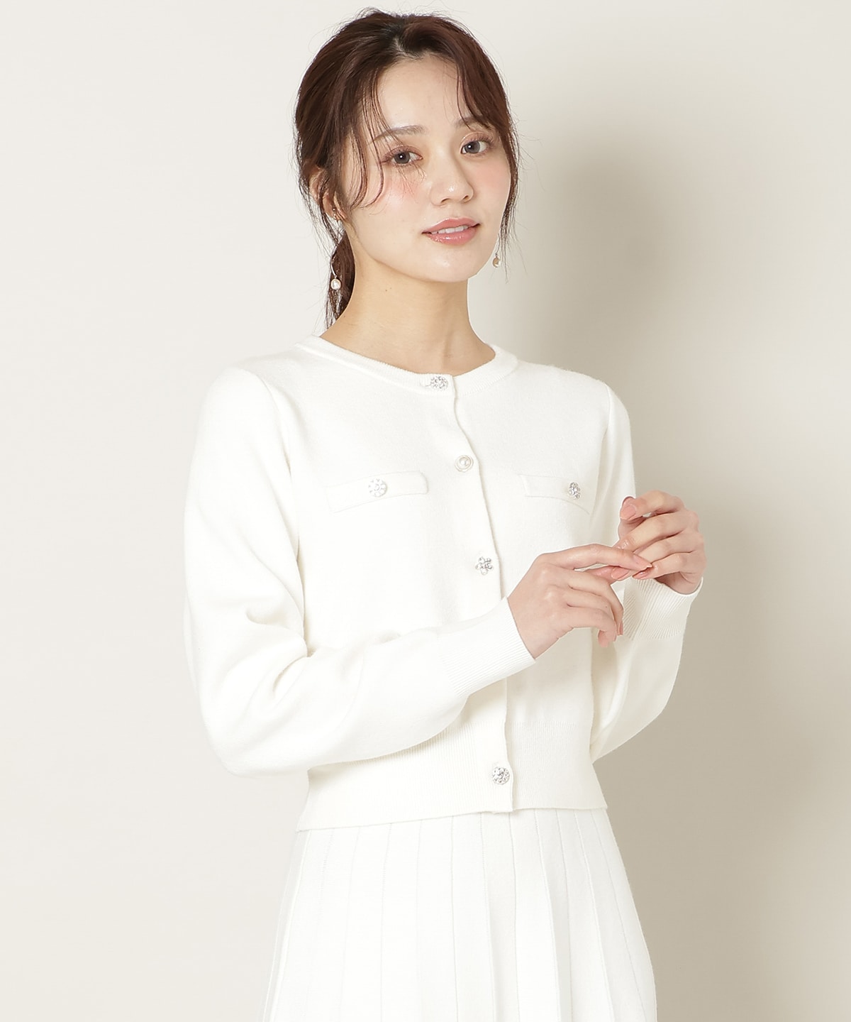 【11/21(fri)10時発売】ファーティペット付きニットSETUP