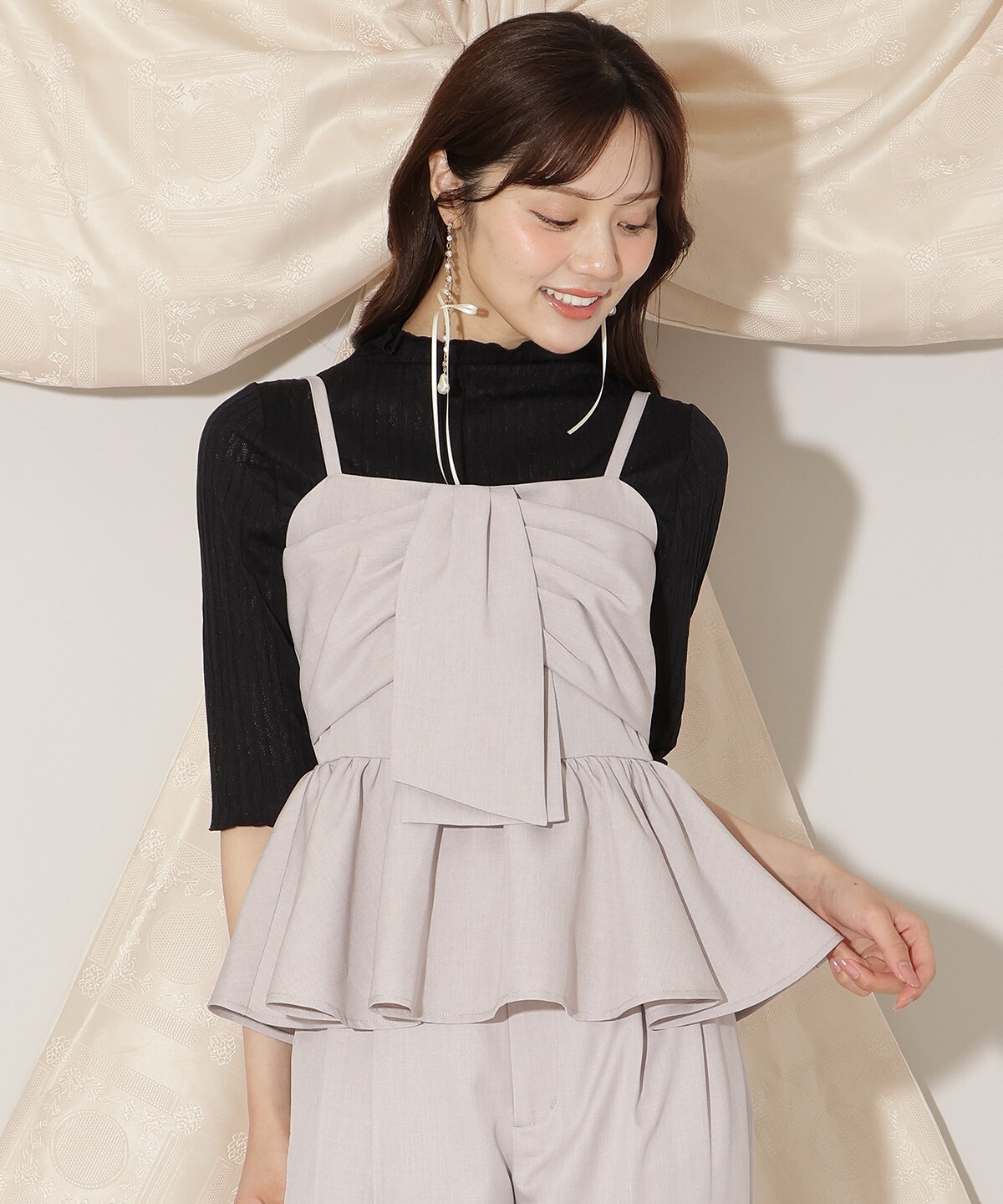 メロウハイネックインナートップス