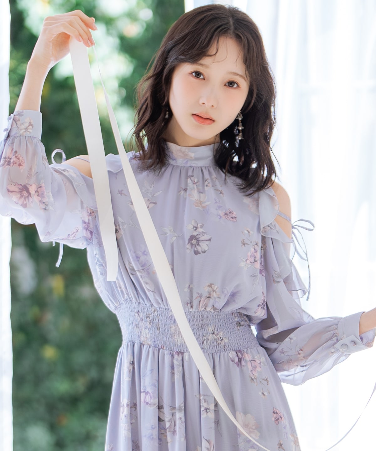 【2/27(fri)発売】フラワープリントフリルスリーブワンピース