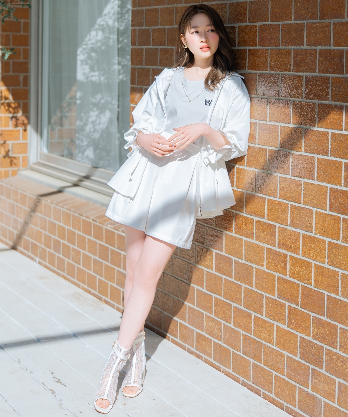 【セットアップ対応】UVカットペプラムブルゾン