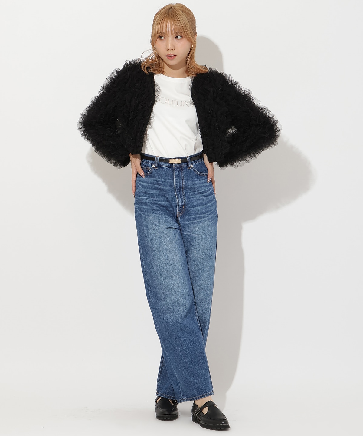 チュールフリルジャケット