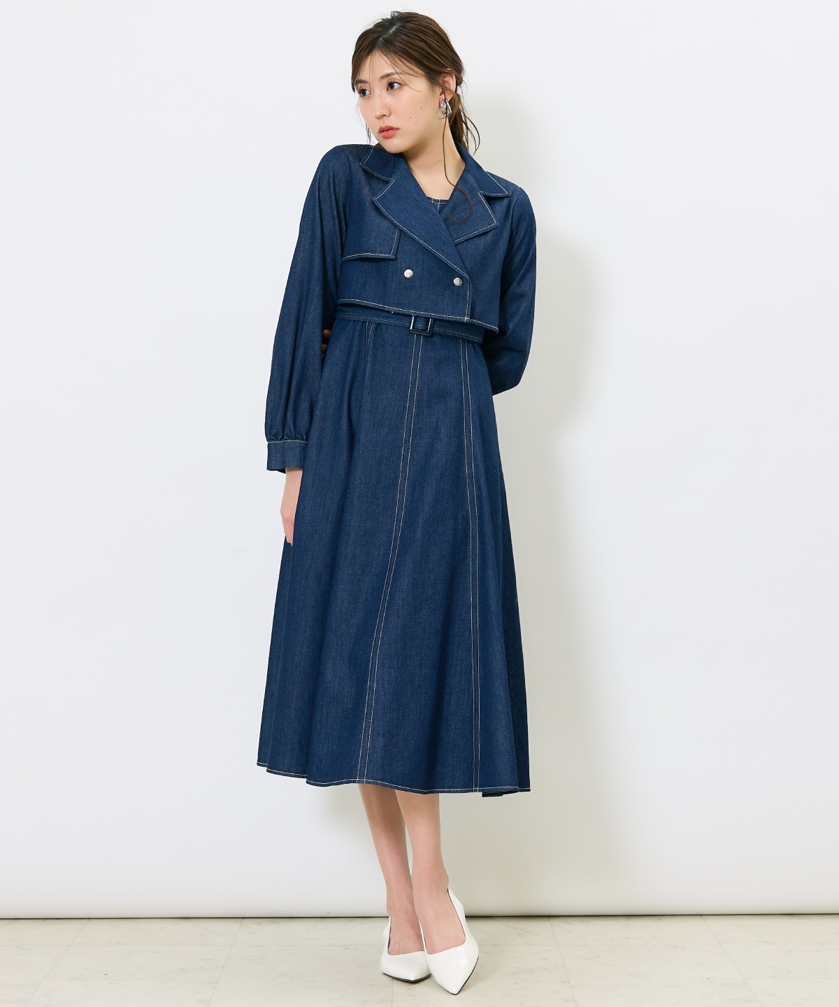トレンチライクアンサンブルワンピース