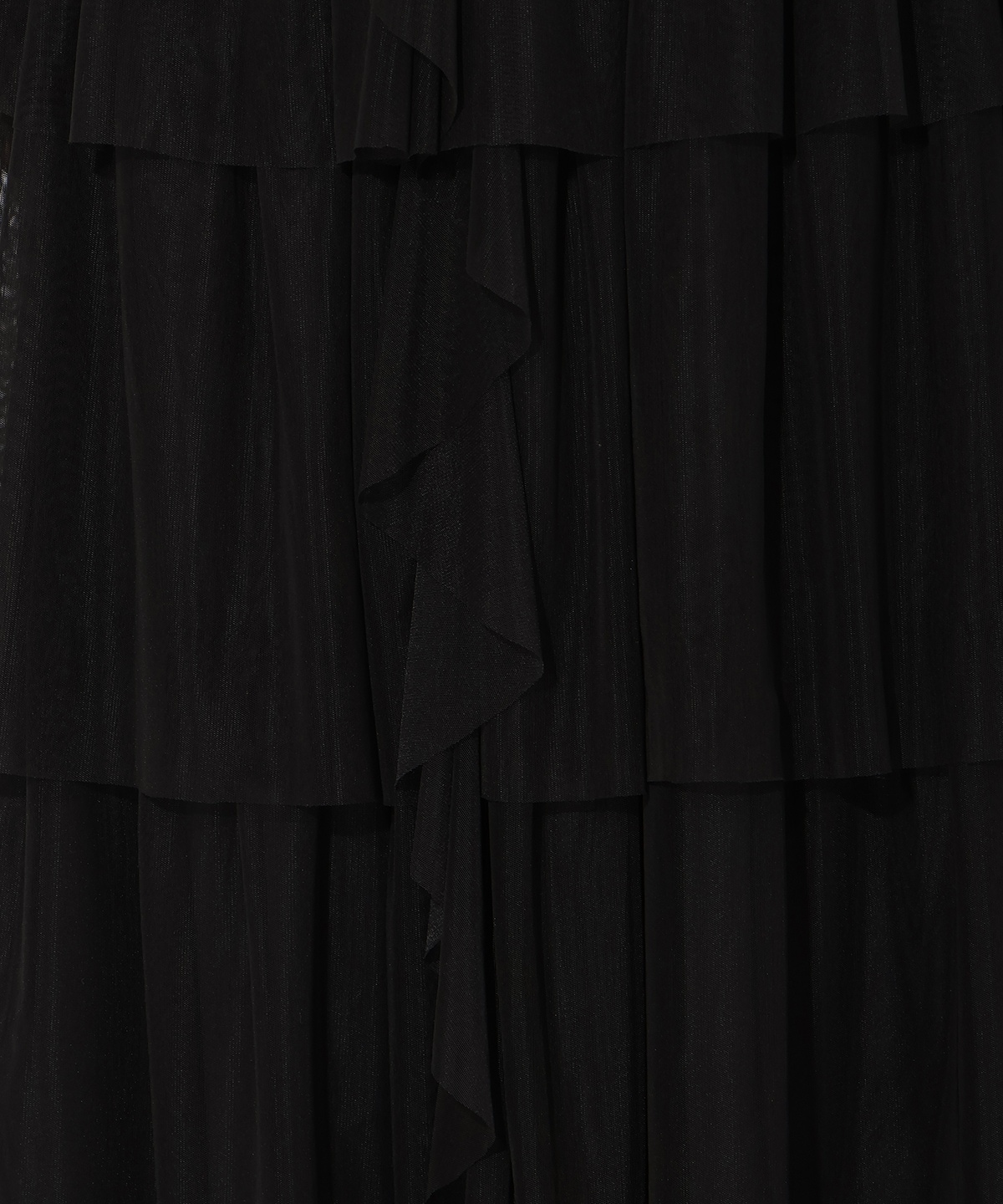 チュールティアードスカート