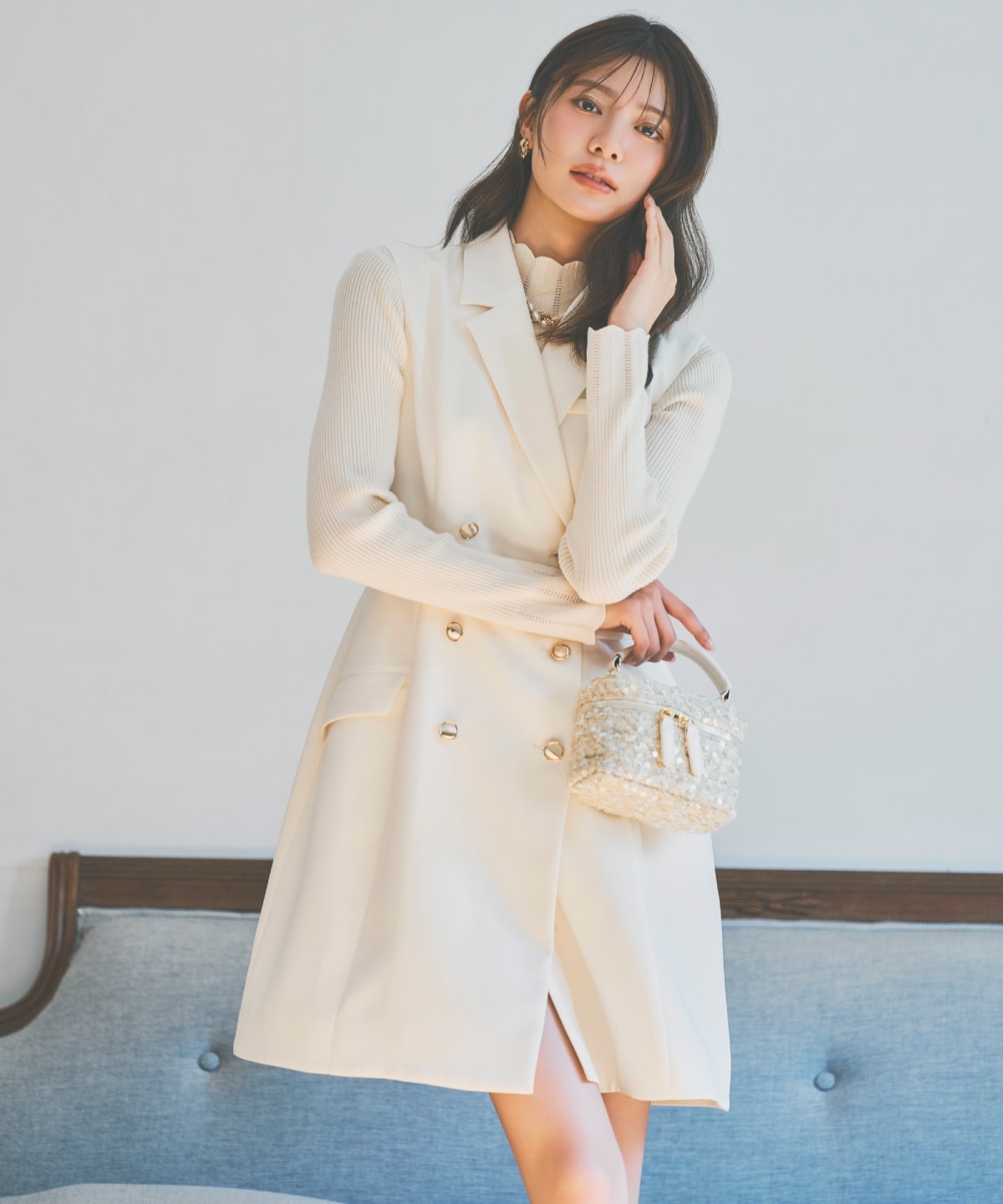 2WAYテーラードジレミニワンピース