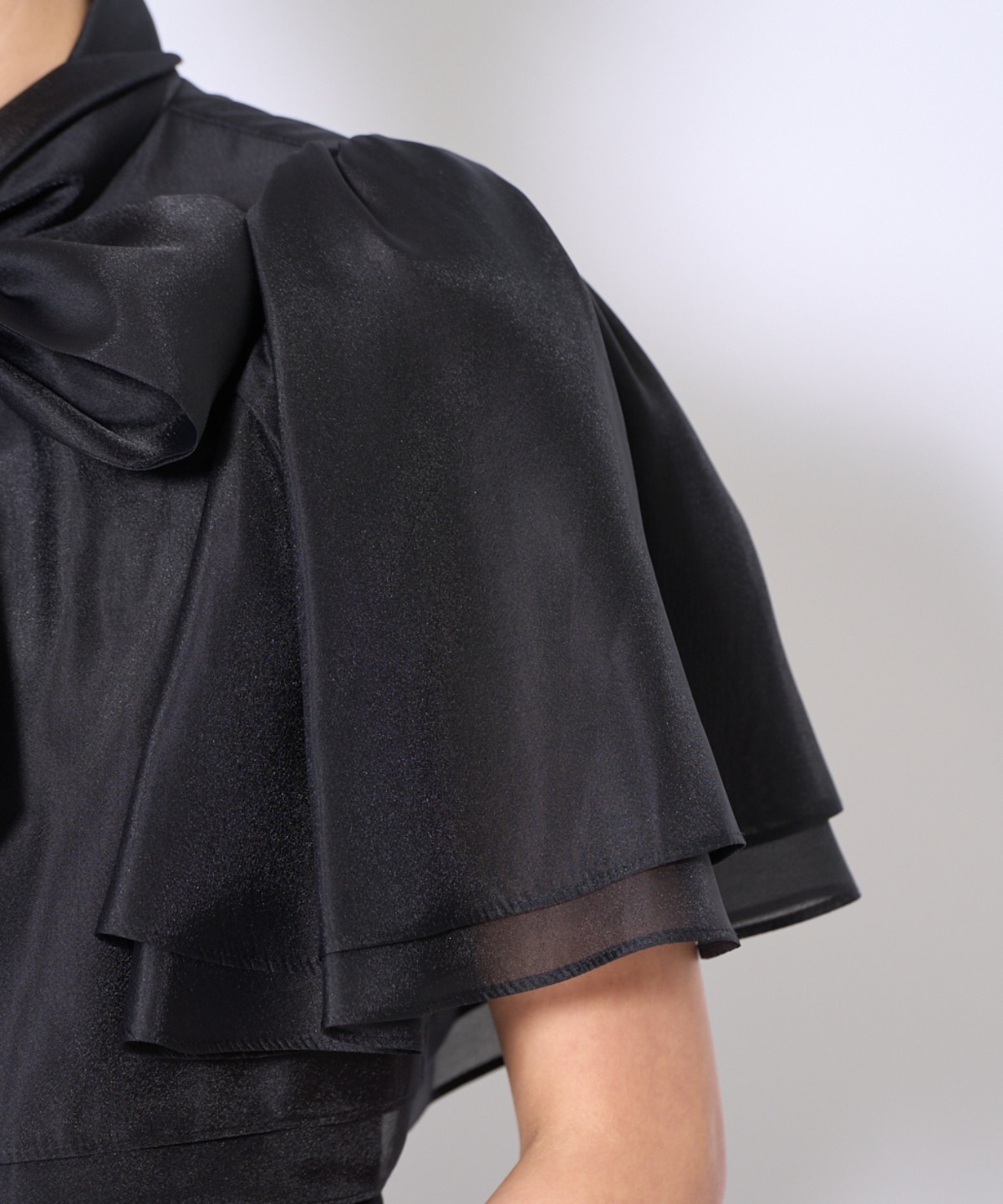 ラメボタニカルレースレイヤードドレス