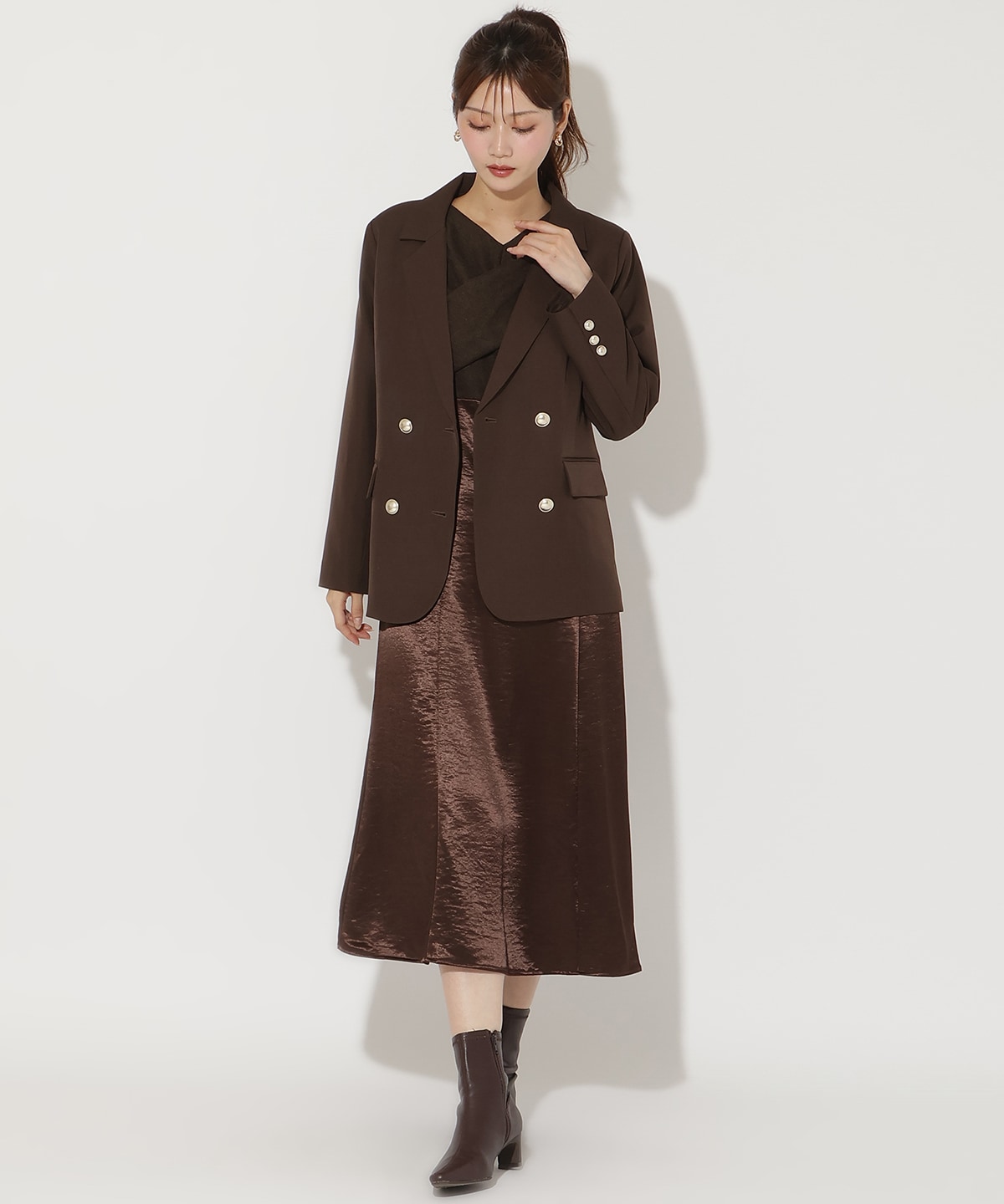 ダブルブレストテーラードジャケット